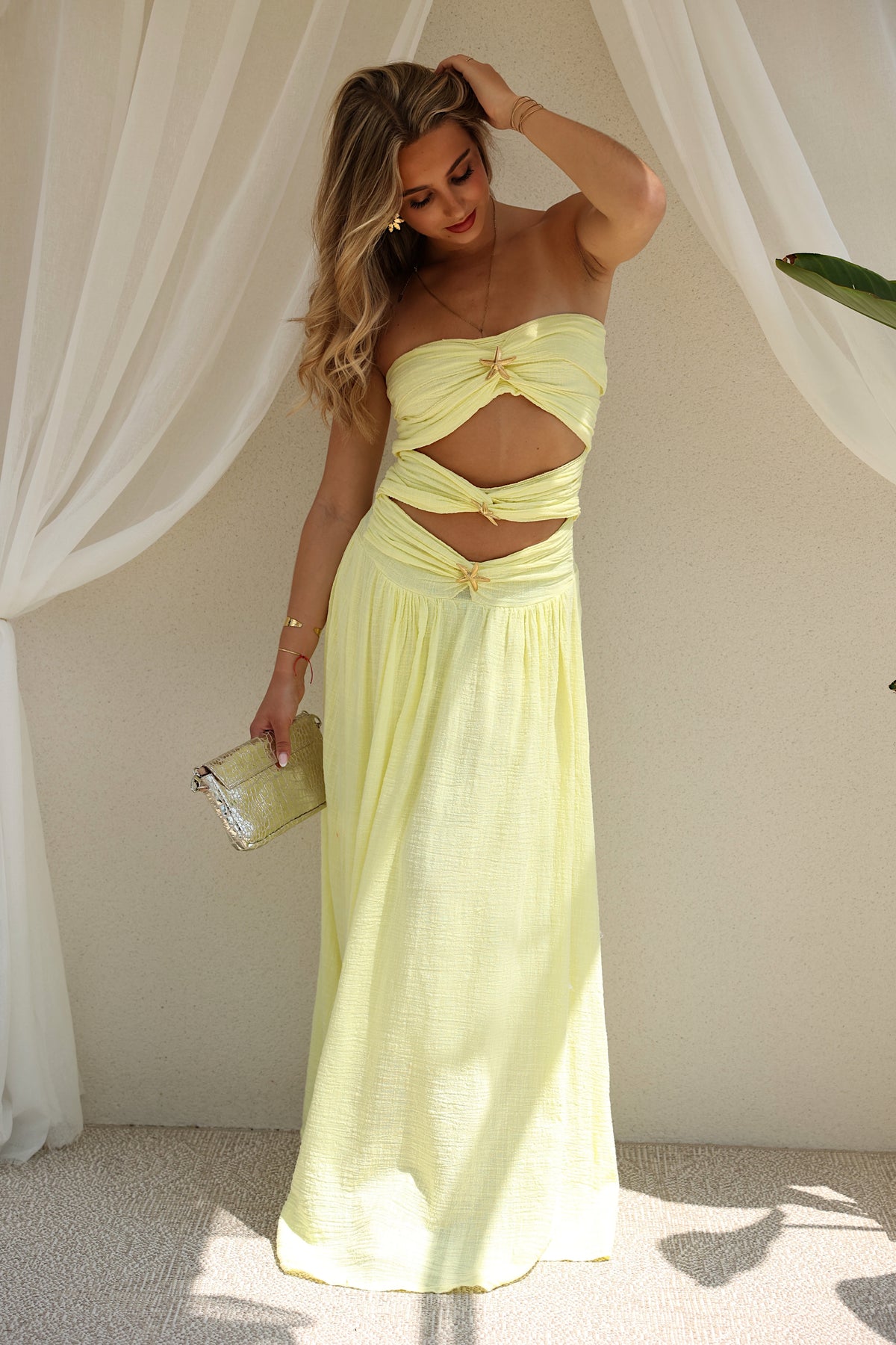 ROBE YSÉE - JAUNE