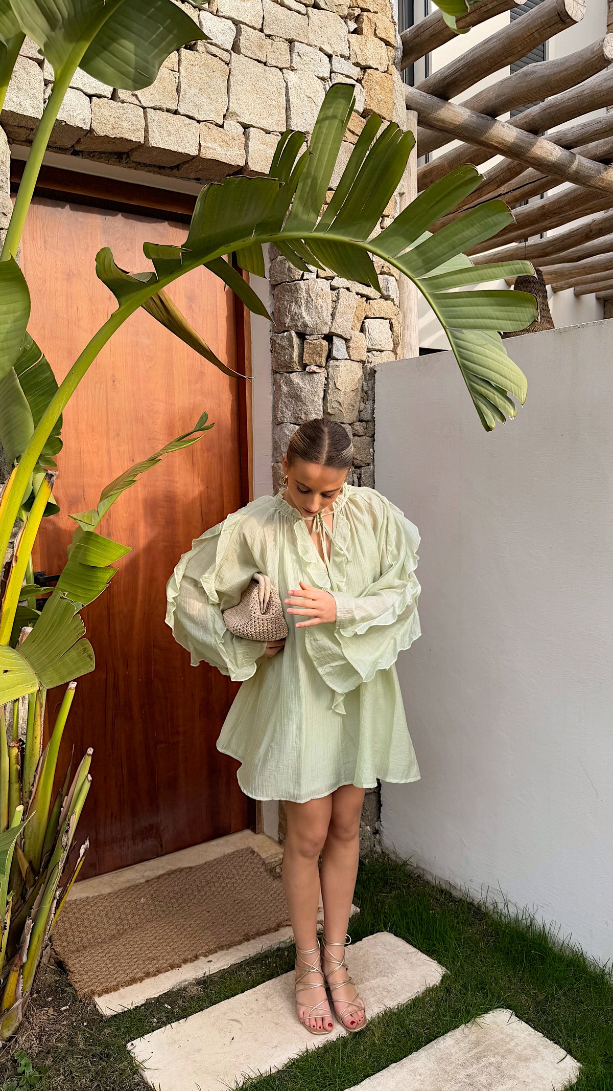 VESTIDO CAROLINE - VERDE ANÍS