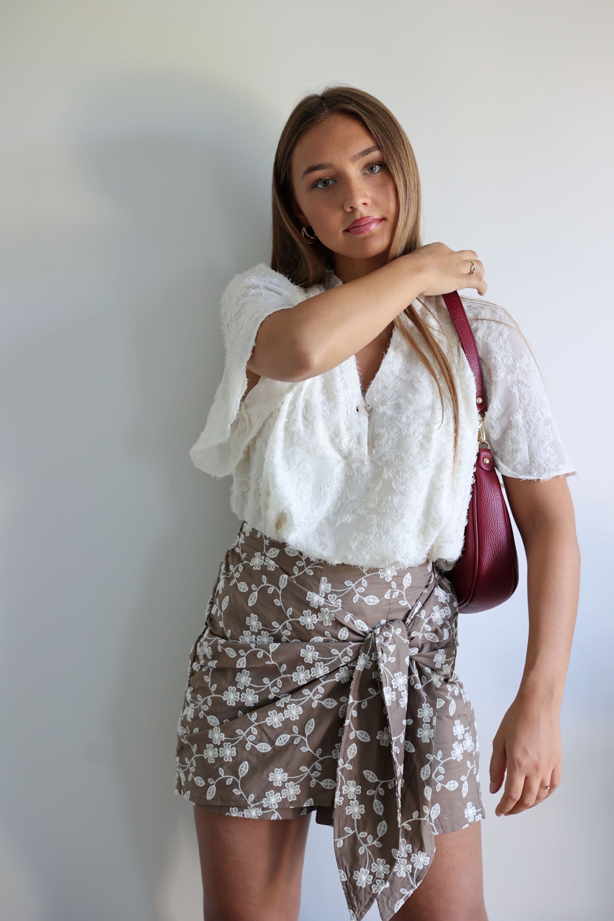 JUPE-SHORT- LILOU - TAUPE