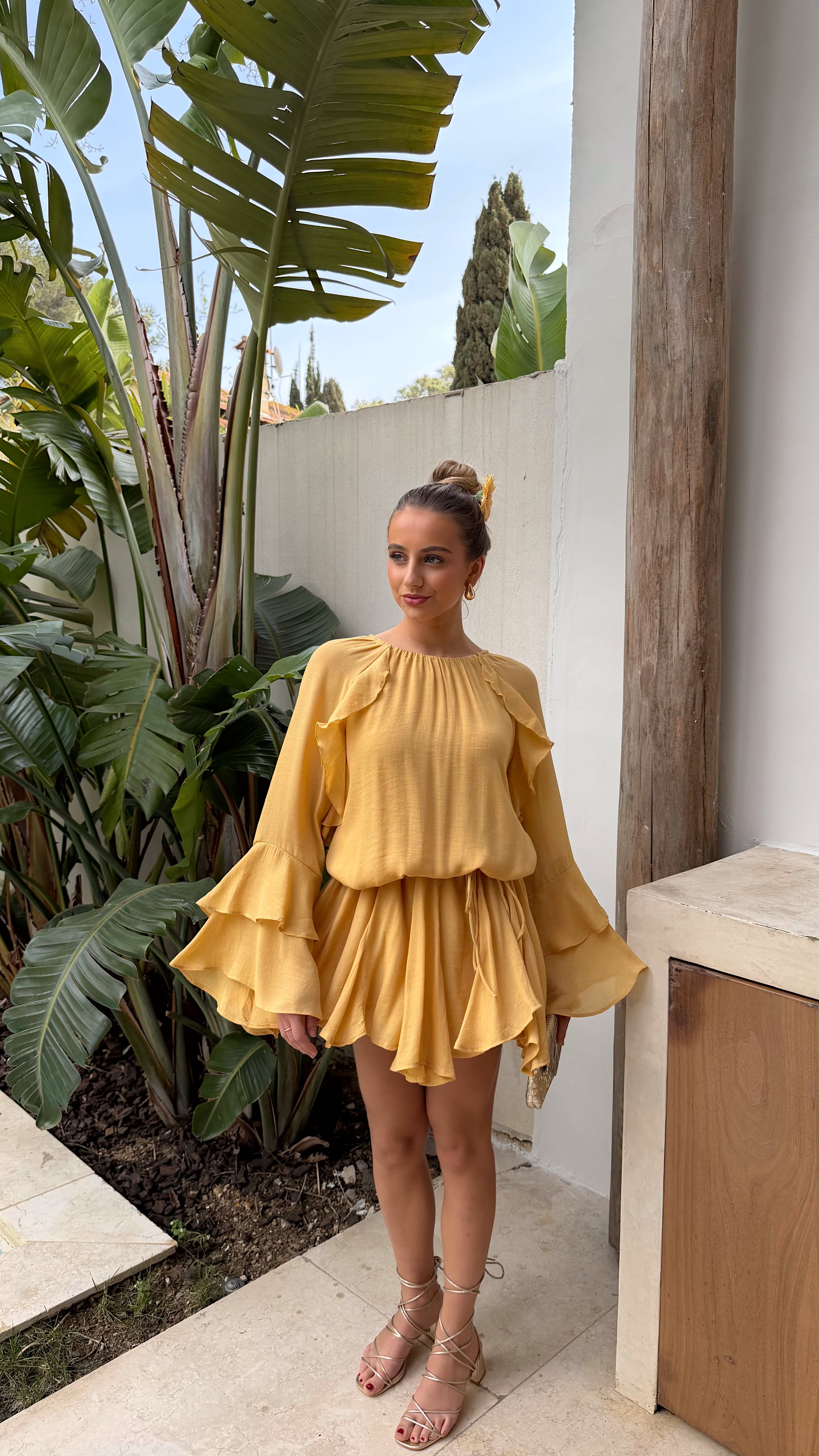 ROBE DOLORES - JAUNE