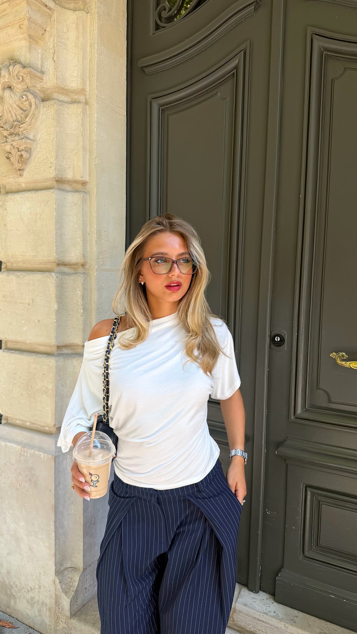 TOP MILA - BLANC