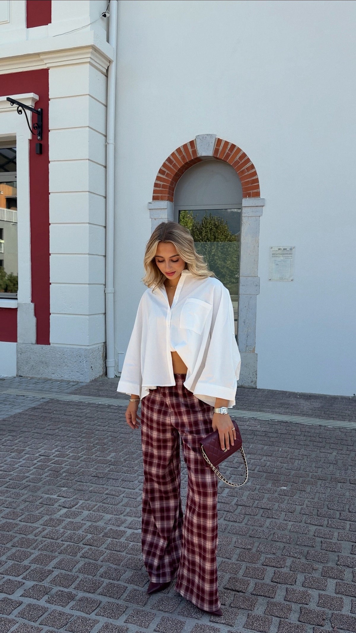 AXEL TROUSERS - BURGUNDY