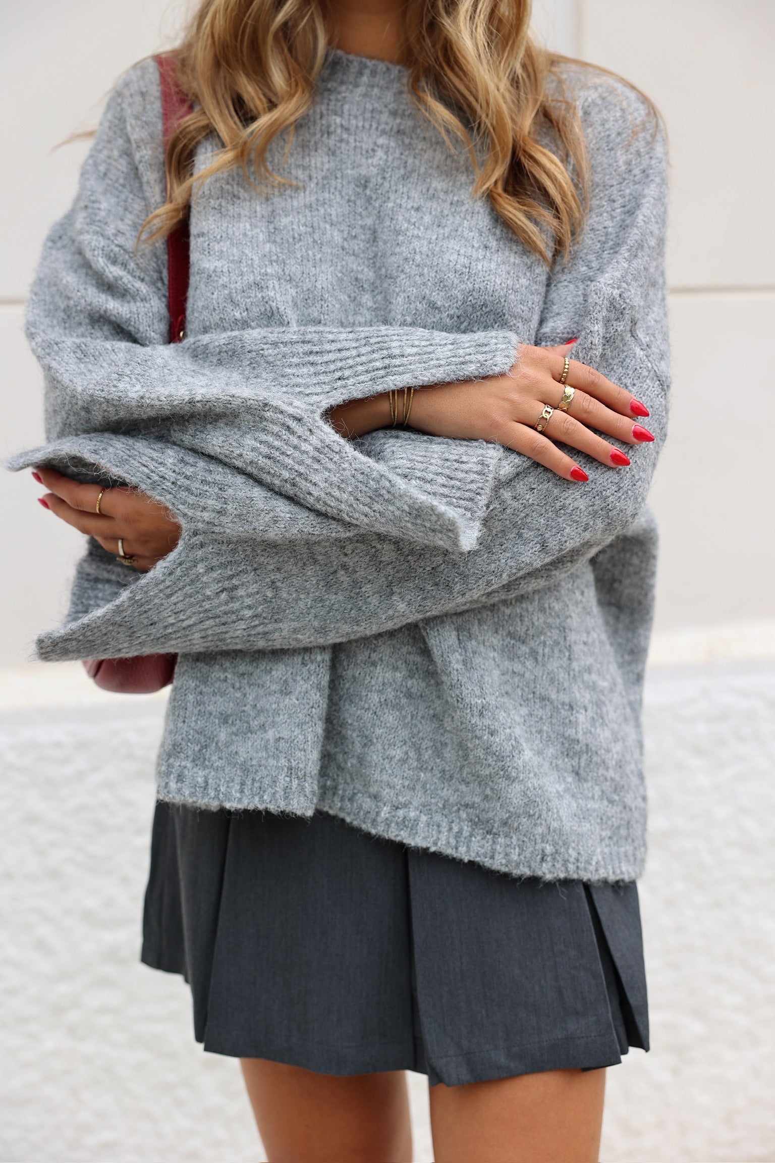 GRACY SWEATER - GREY