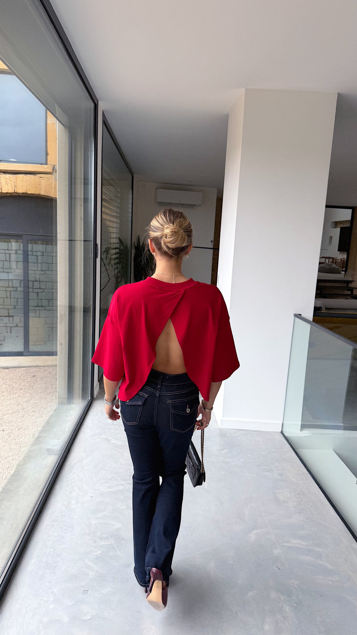 T-SHIRT LOUNA - ROUGE