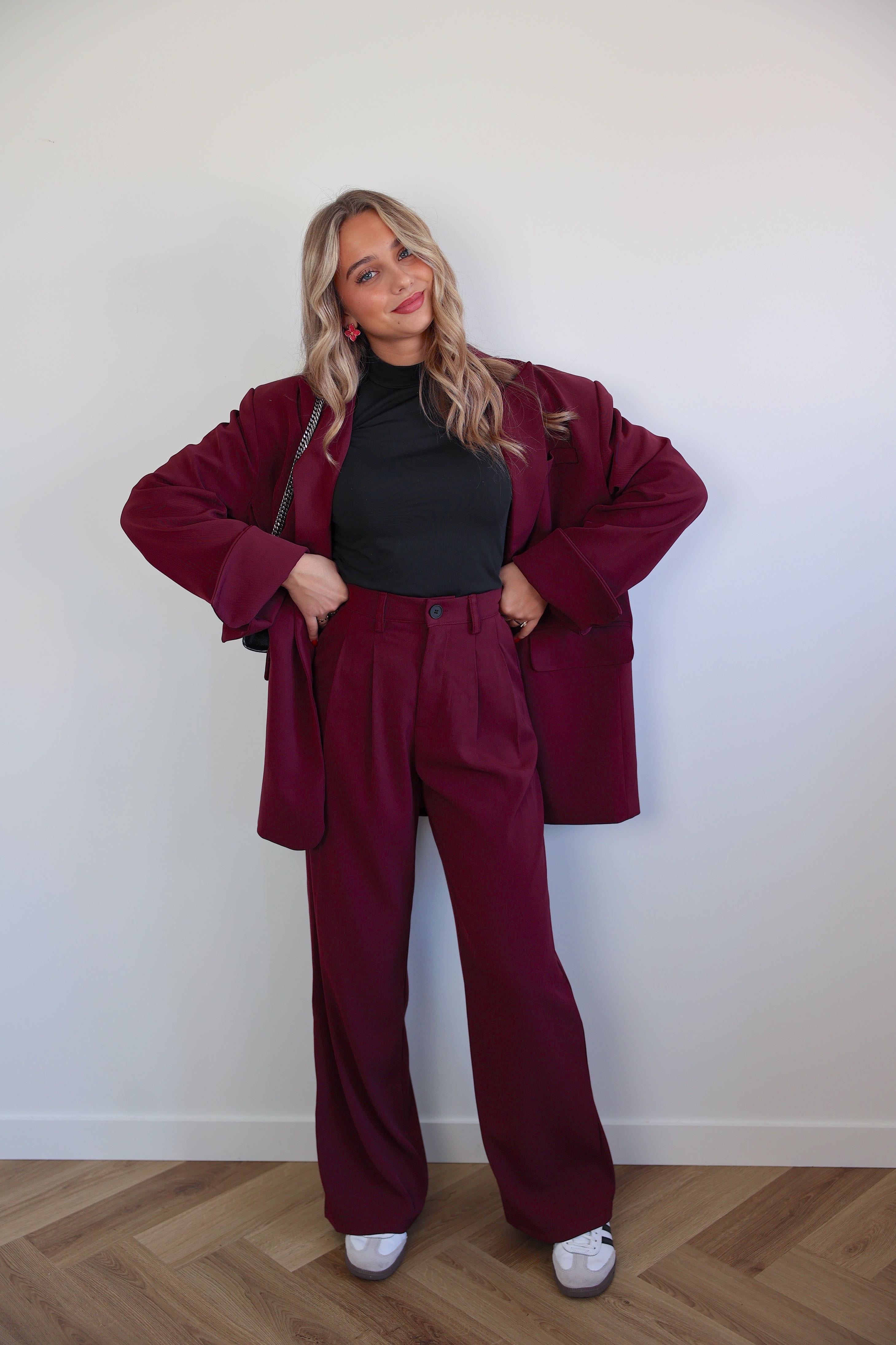 PANTALON SIMONA - BORDEAUX