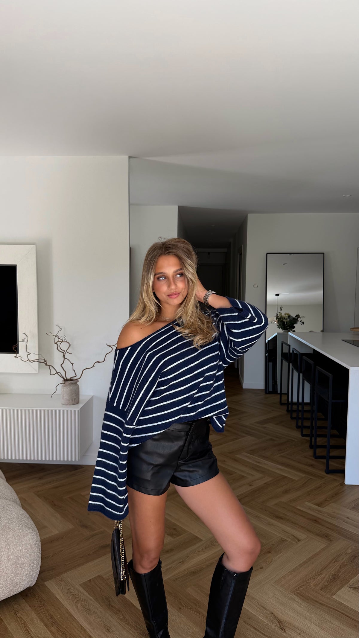 PULL AWENA - BLEU