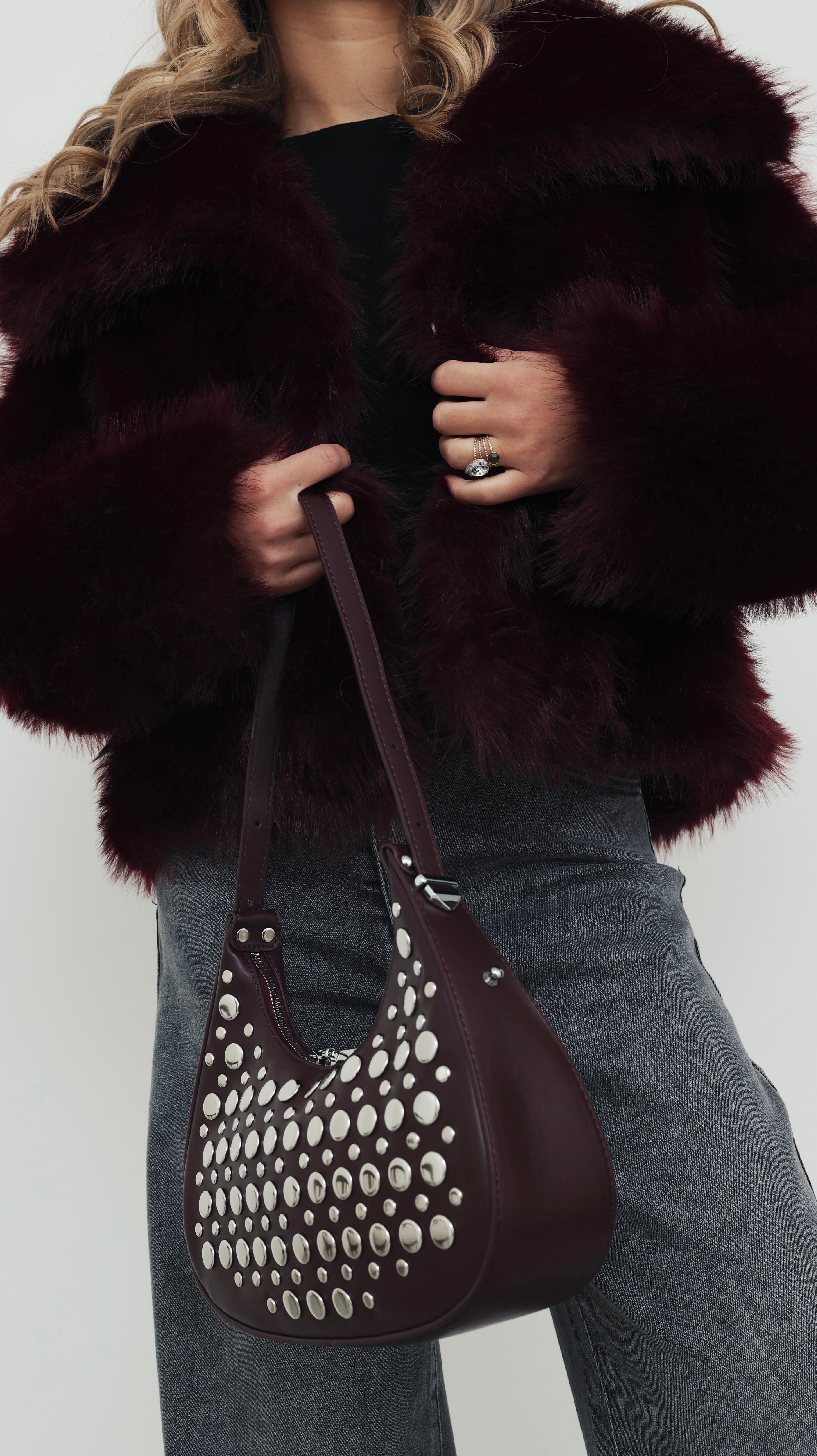 INES JACKET - BORDEAUX