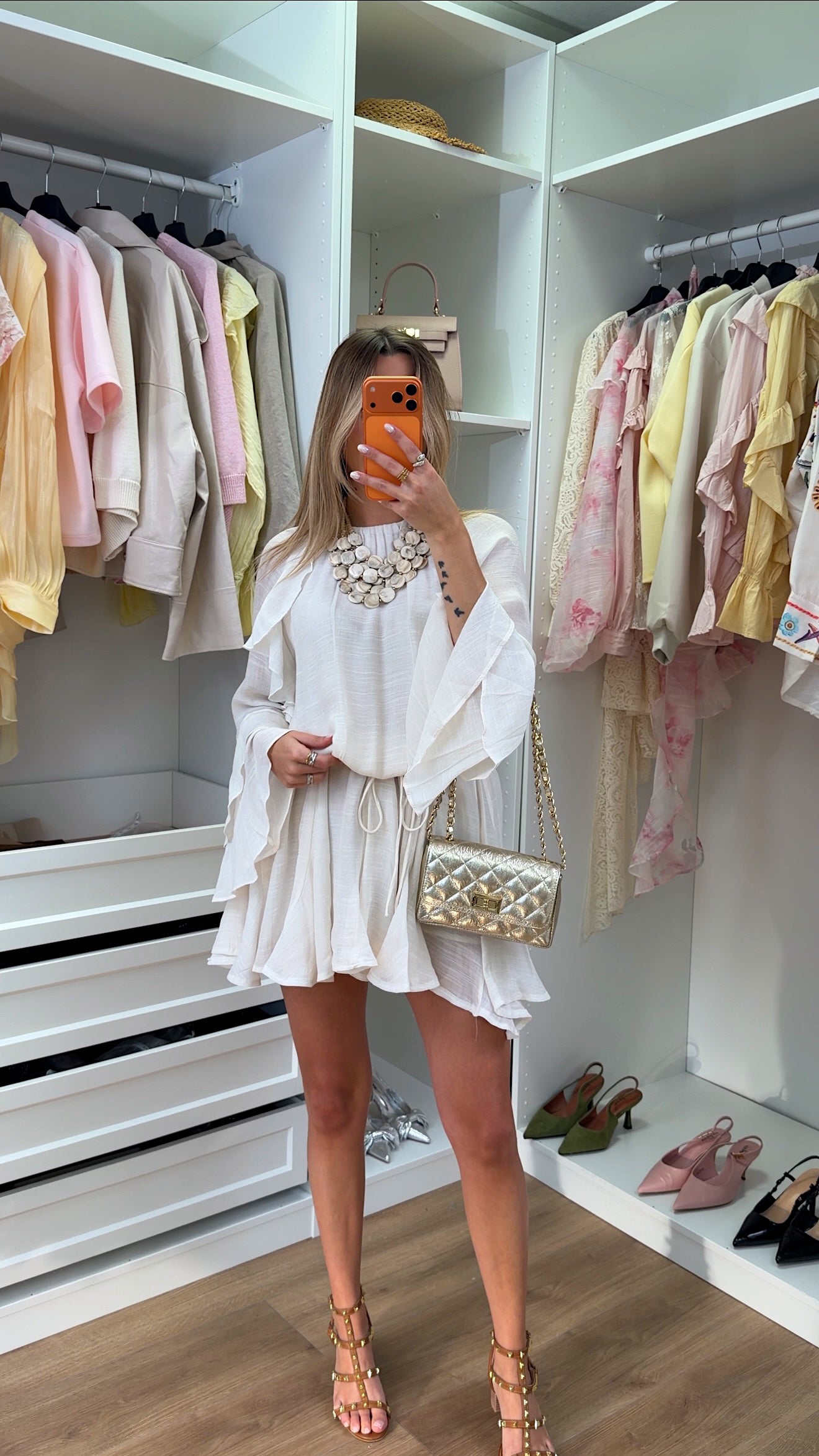 DOLORES DRESS - ECRU