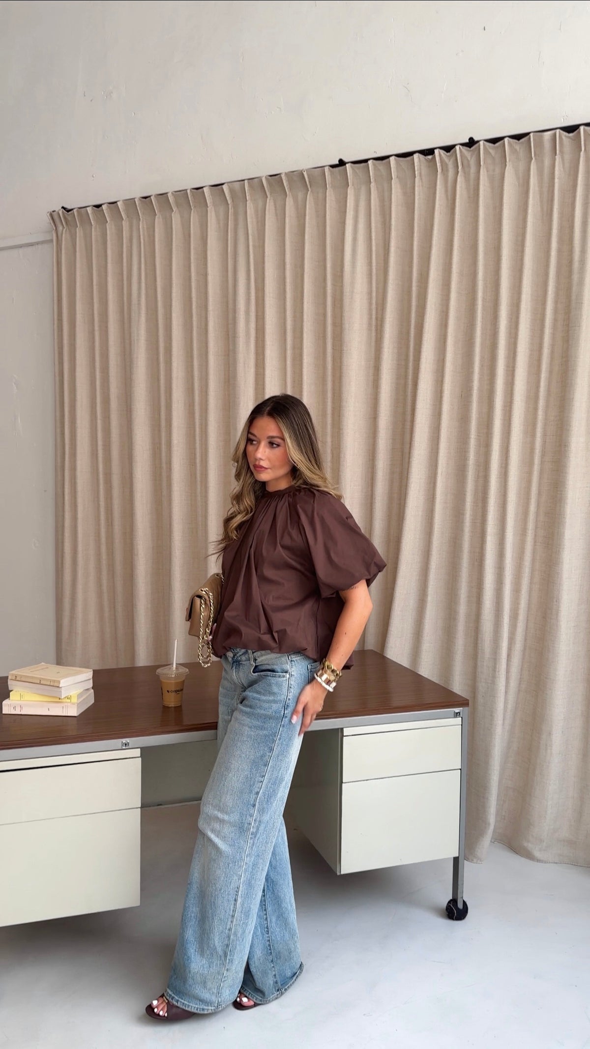BLOUSE KIARA - CHOCO