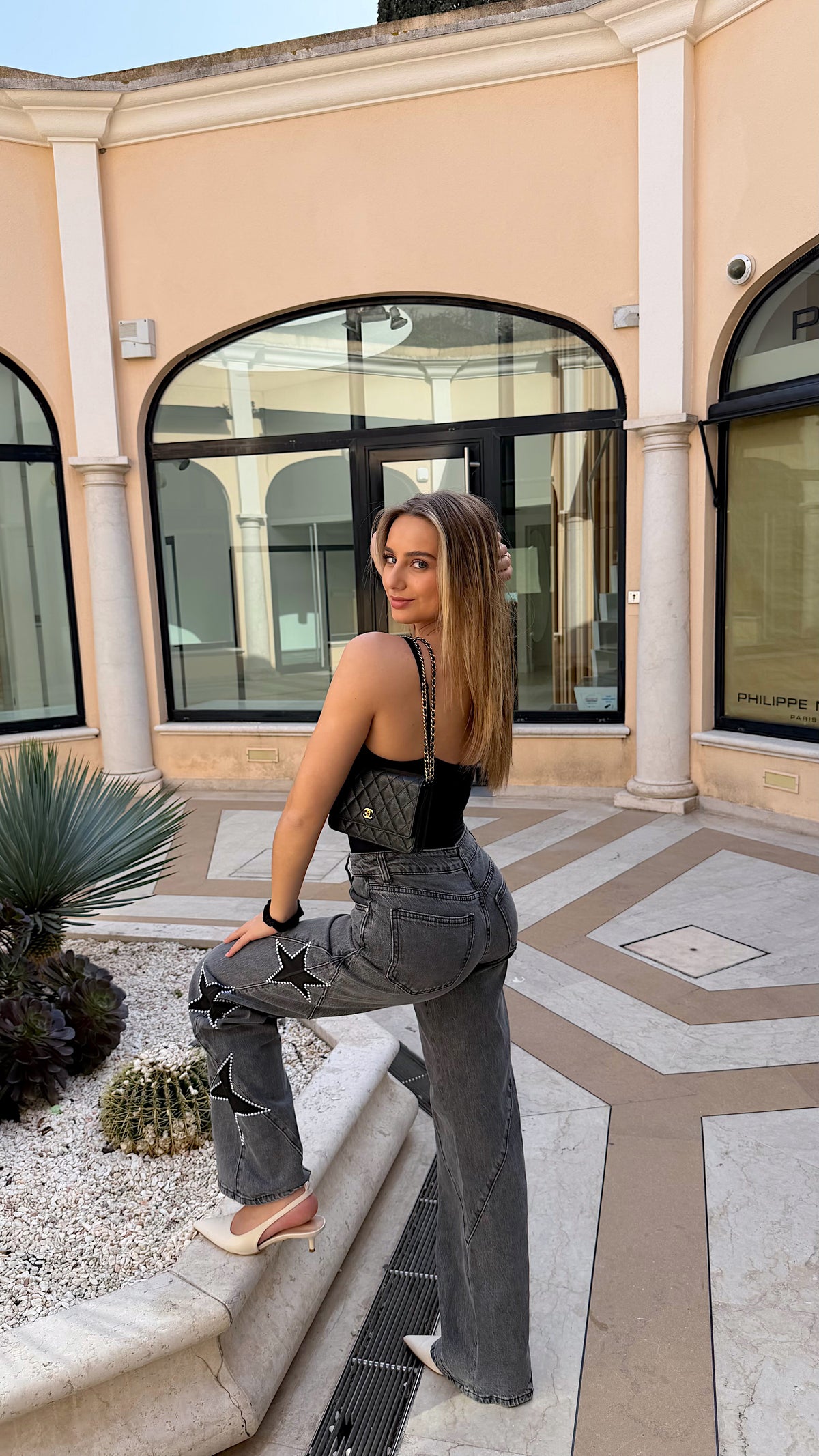 GREY STAR JEAN