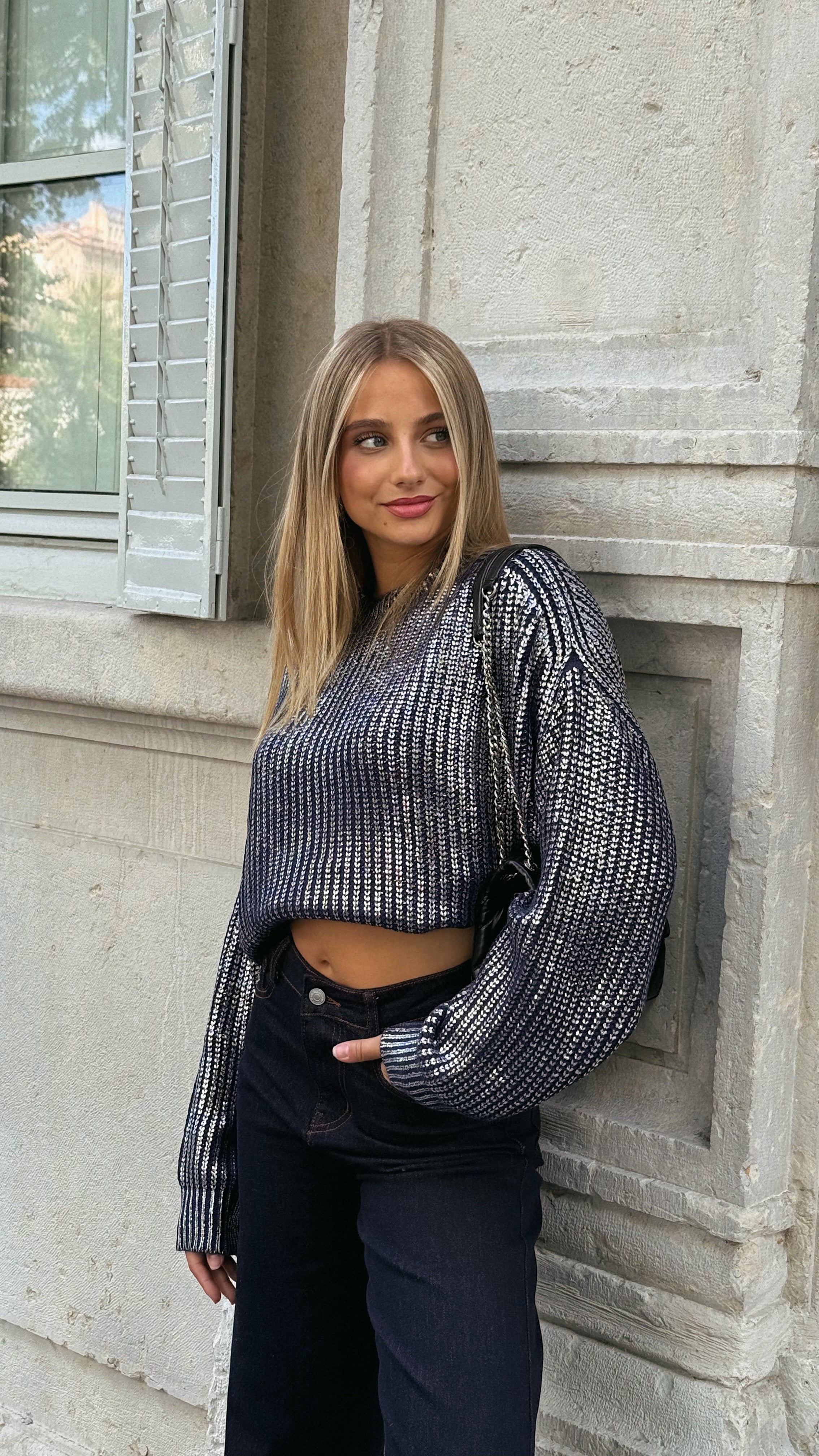 SUÉTER ELEA - AZUL MARINO