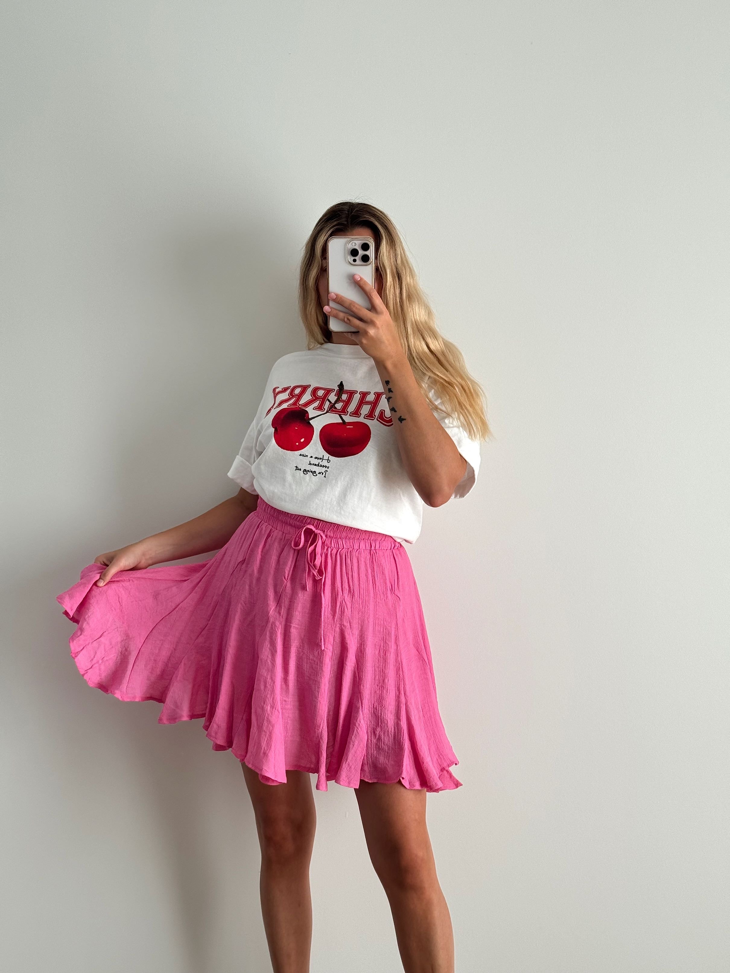 LOUISA SKIRT - FUSCHIA