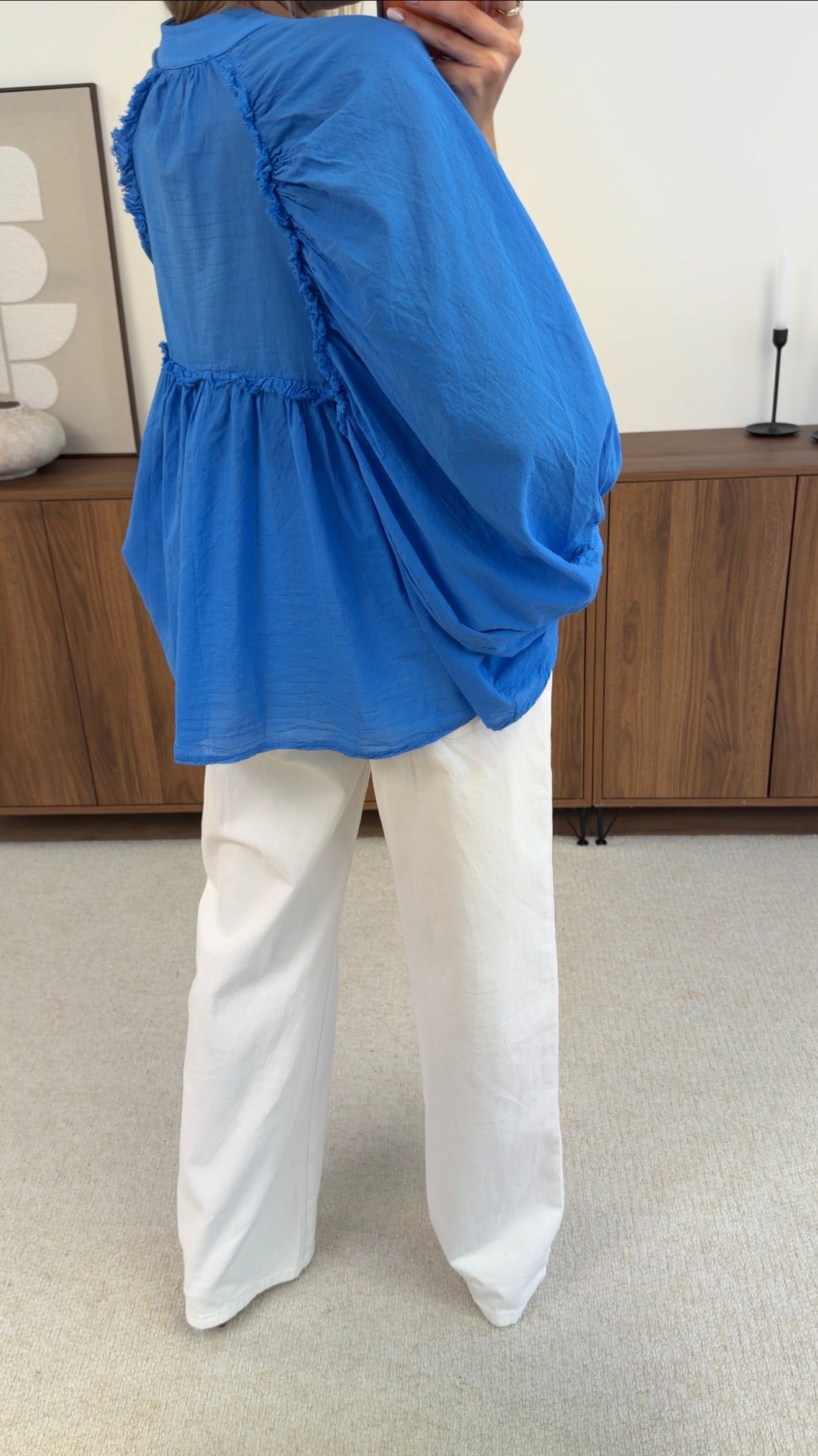 AZÉLIE BLOUSE - ELECTRIC BLUE