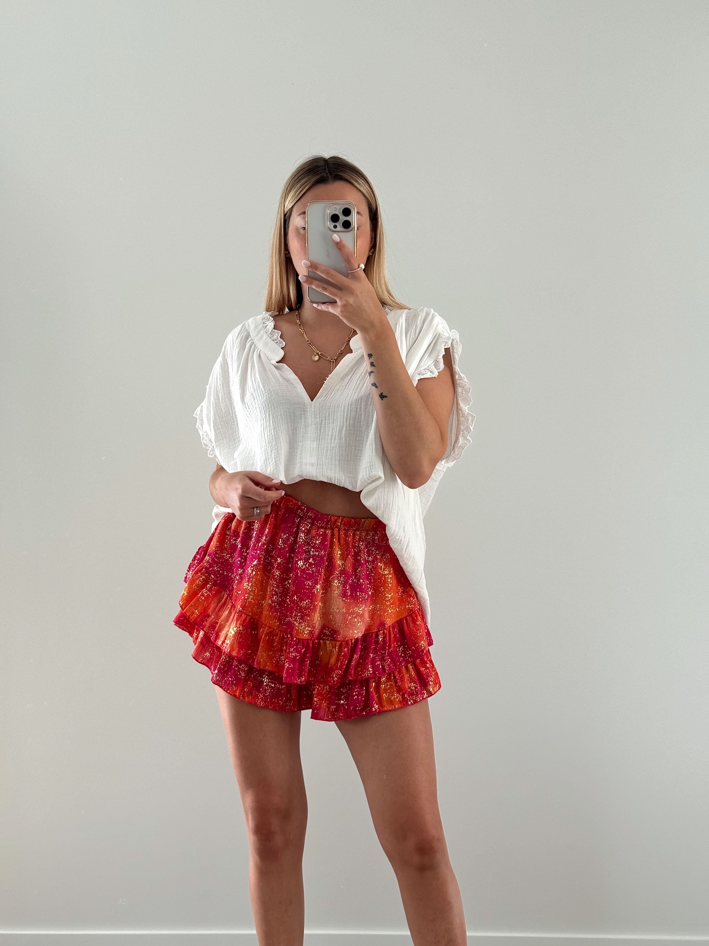 SKIRT SHORTS - NOELLIE - PINK