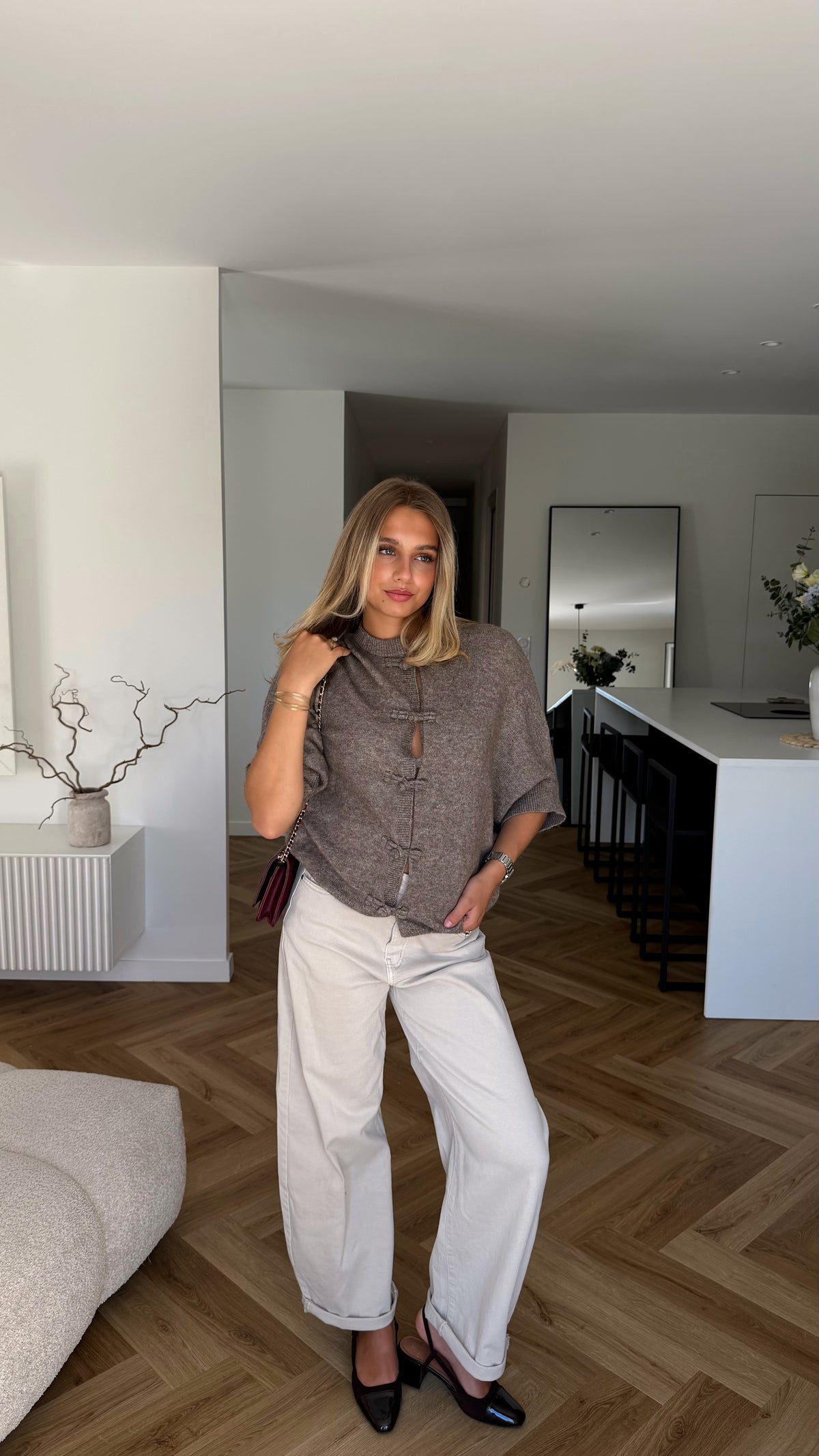 GILET OULAYA - TAUPE