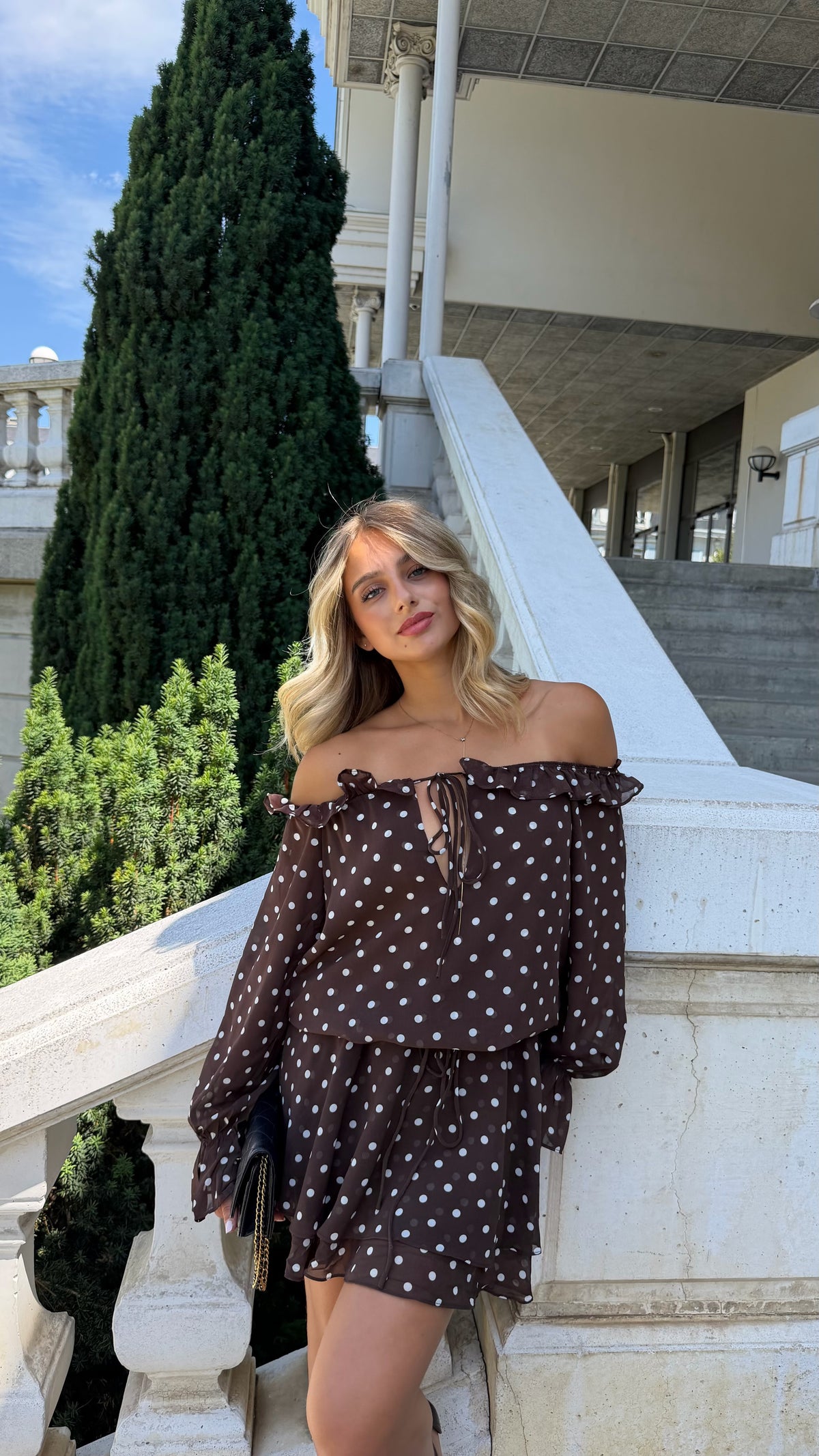 INES PLAYSUIT - CHOCO DOT