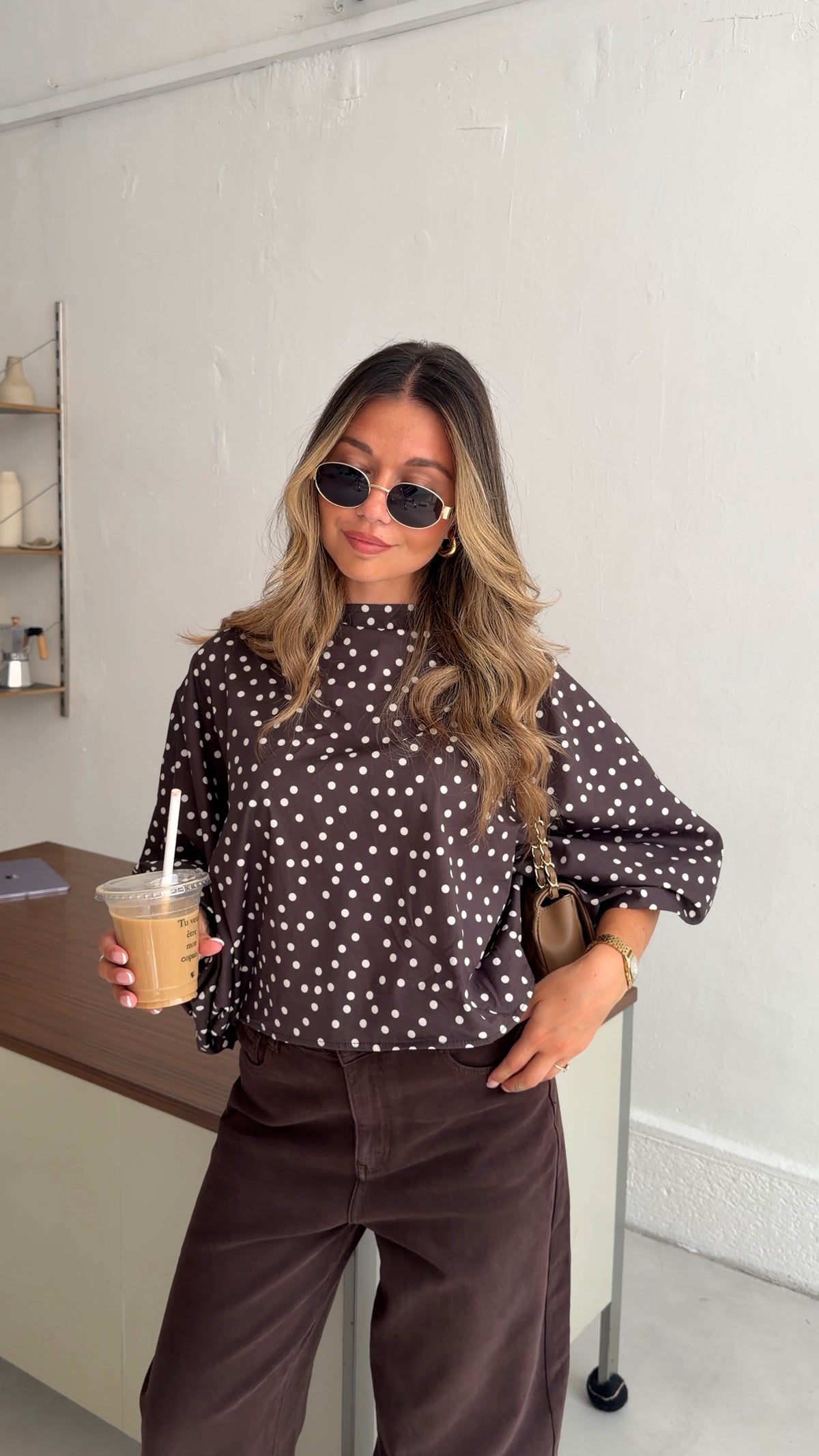 BLOUSE ANAIS - CHOCO