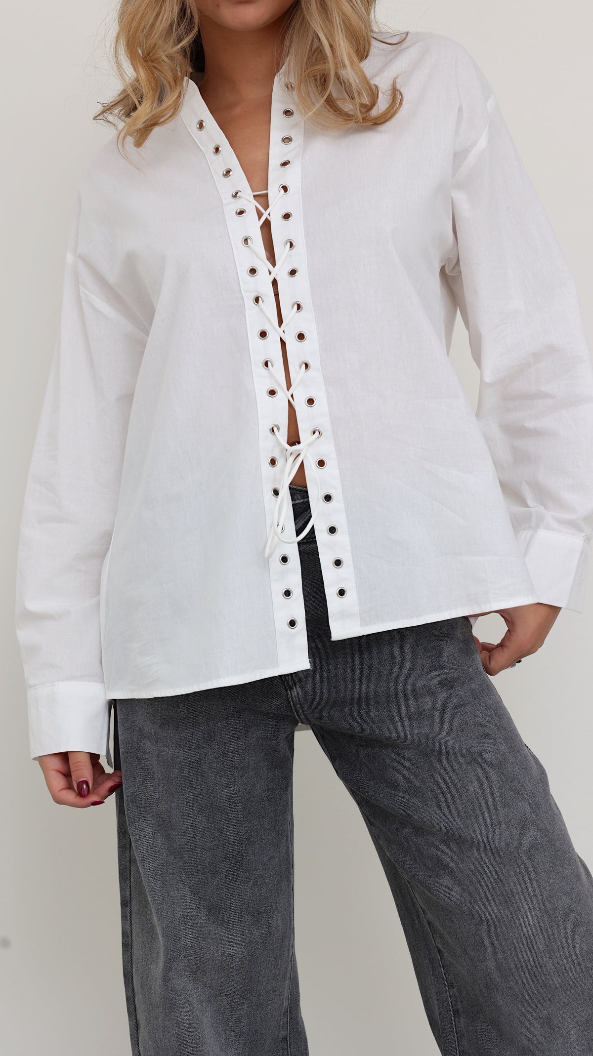 OCEAN BLOUSE - WHITE