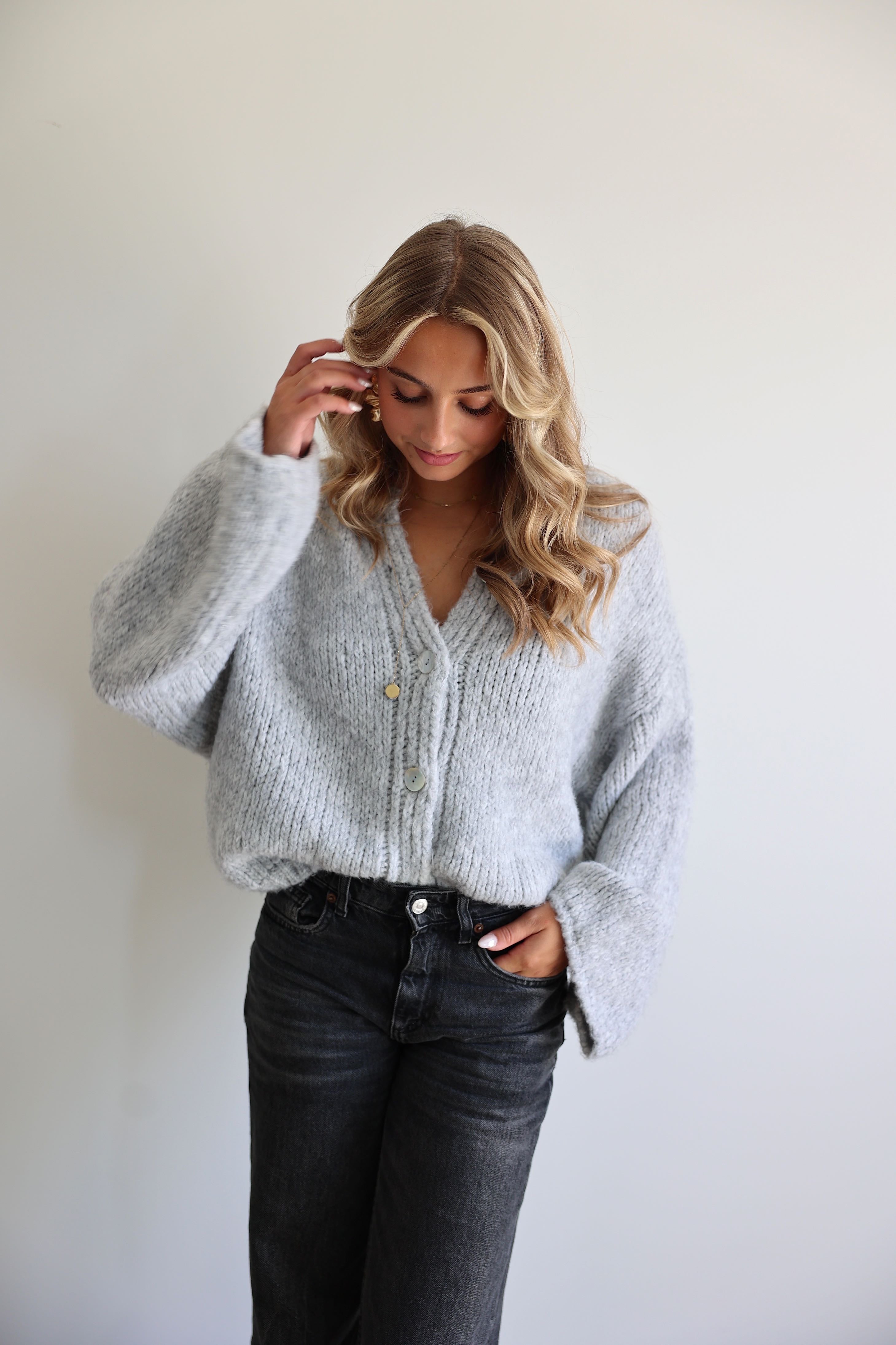 LARA CARDIGAN - GREY