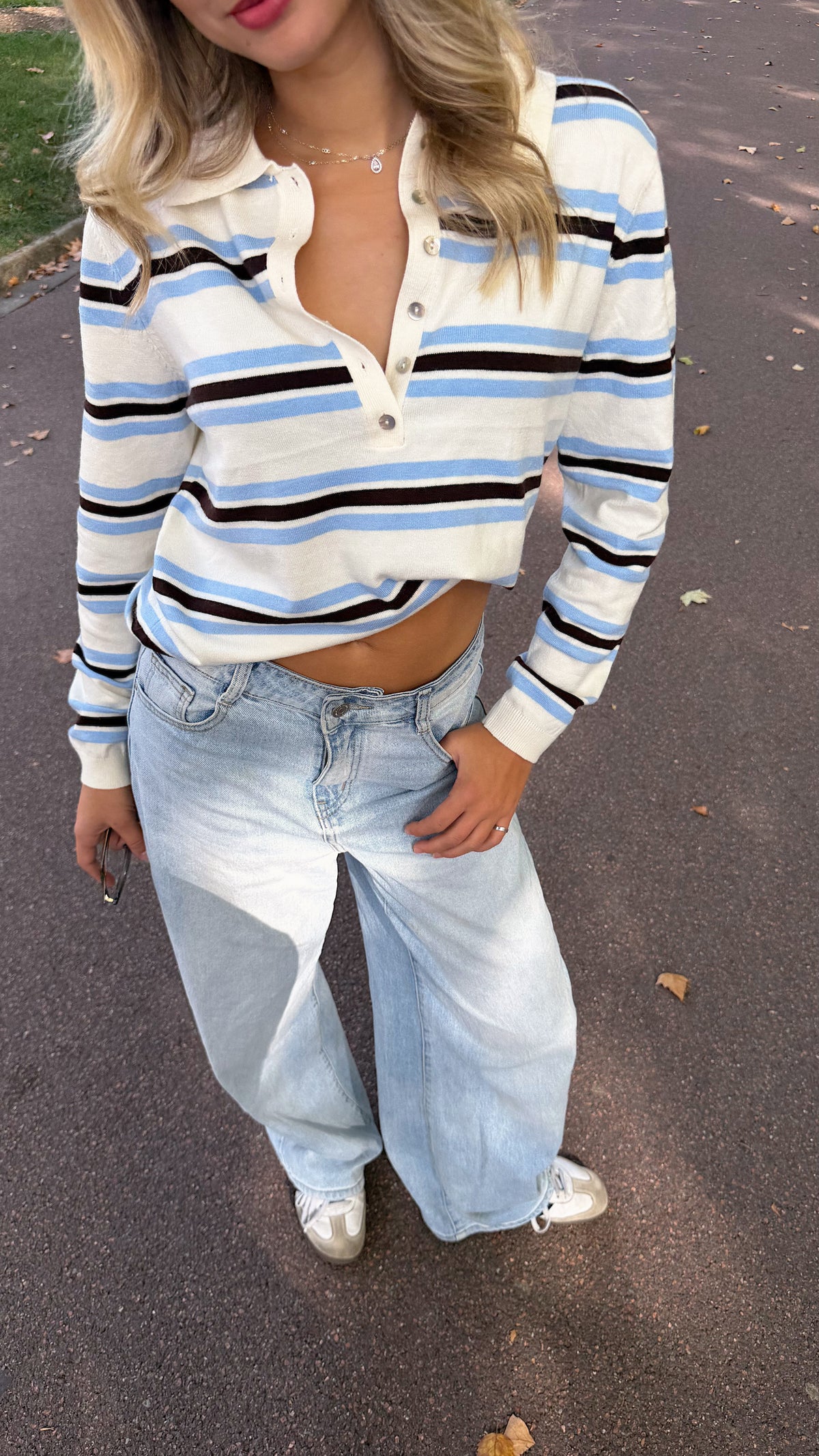 EMELINE TOP - BLUE