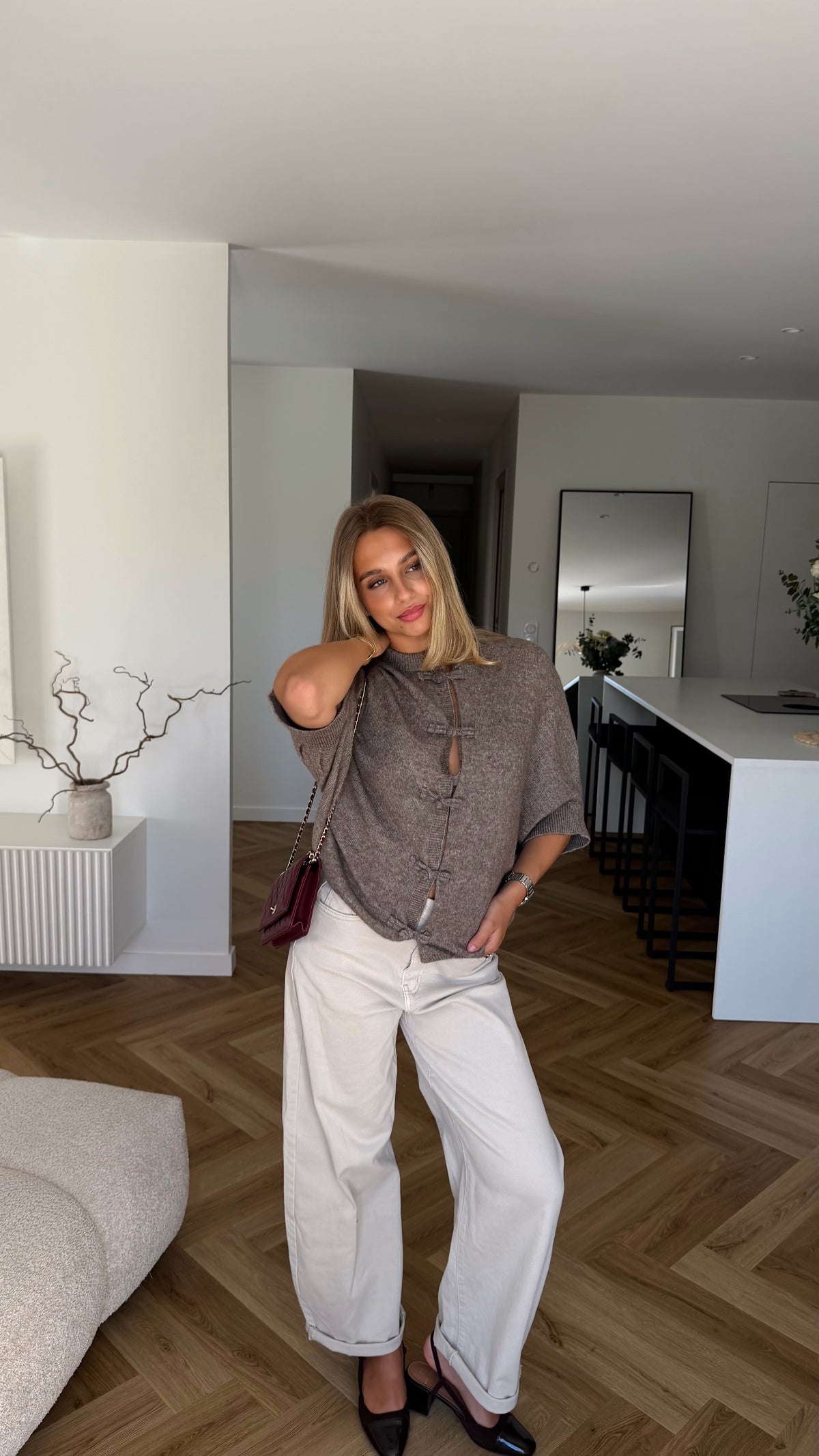GILET OULAYA - TAUPE