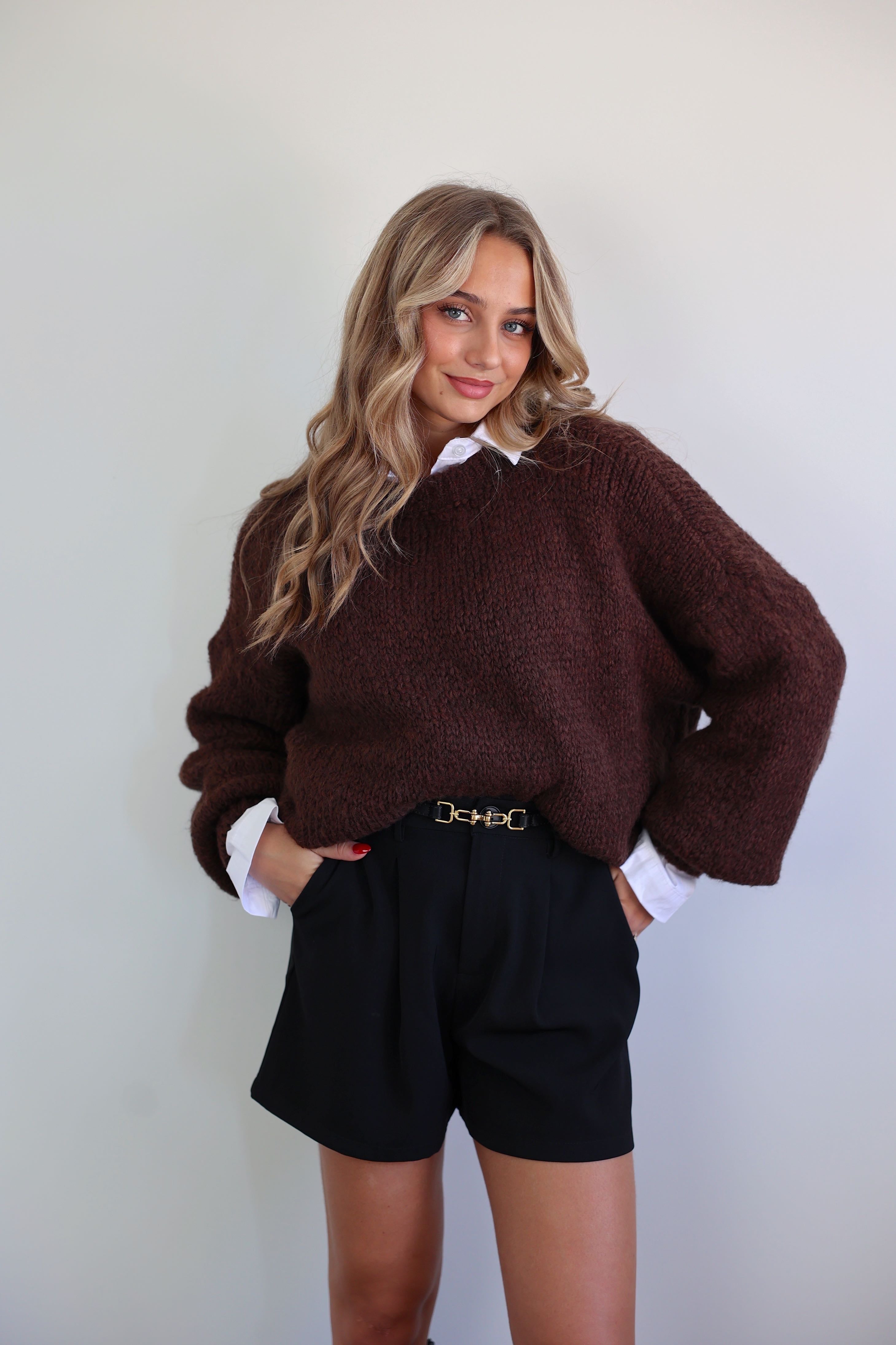 PULL CLOÉ - MARRON