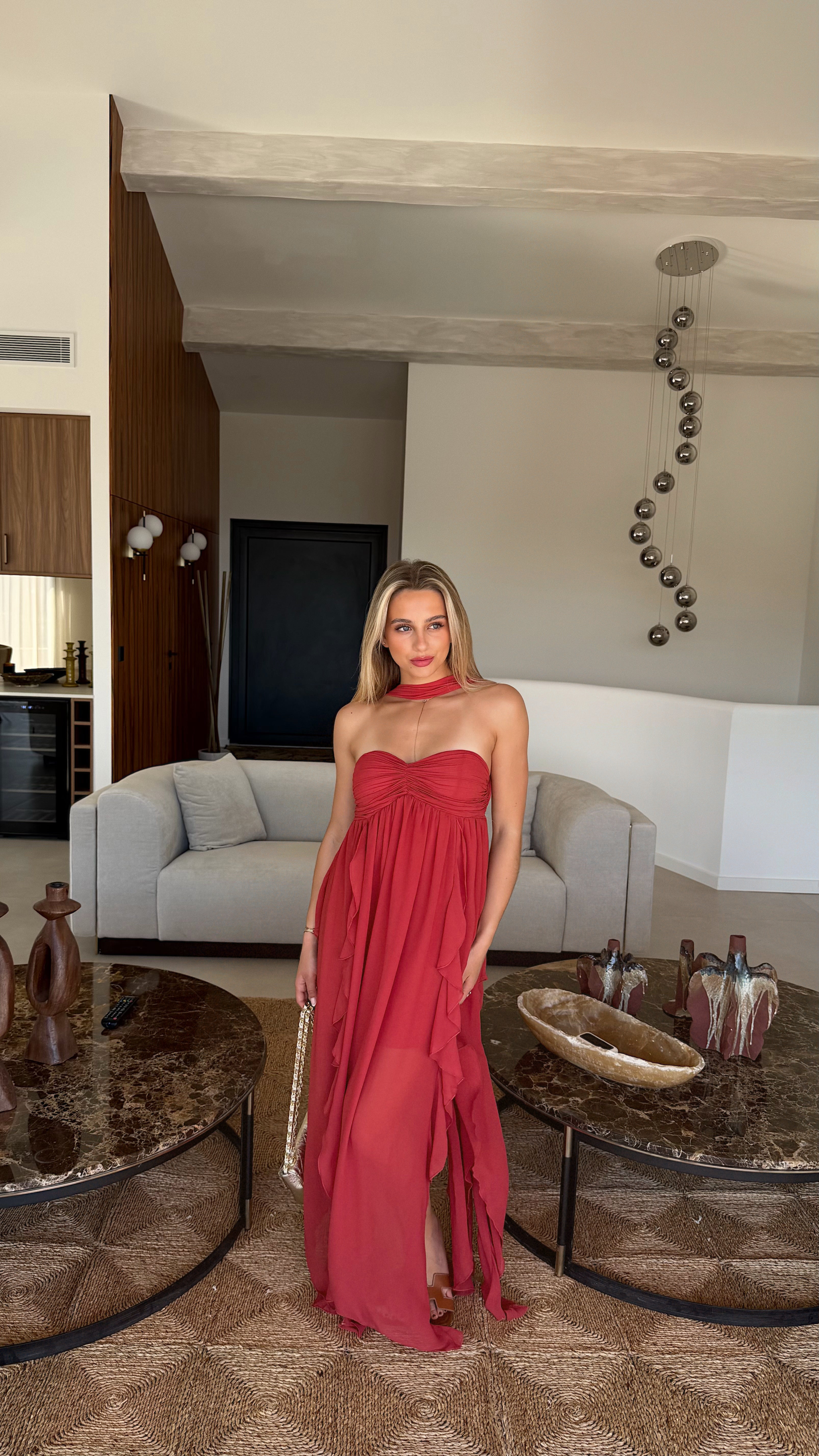 ESMEE DRESS - TERRACOTTA