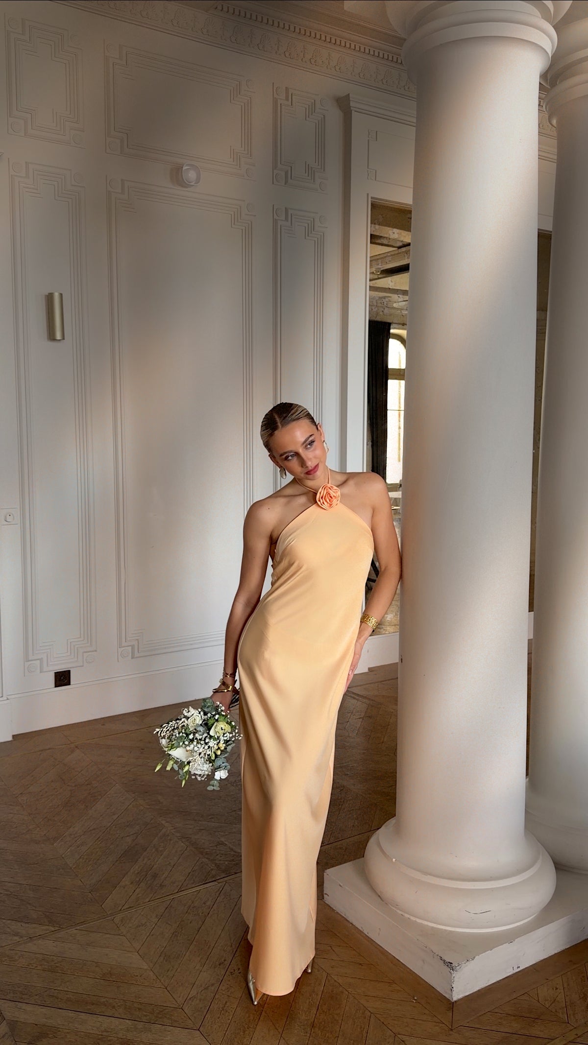 JULIA DRESS - APRICOT