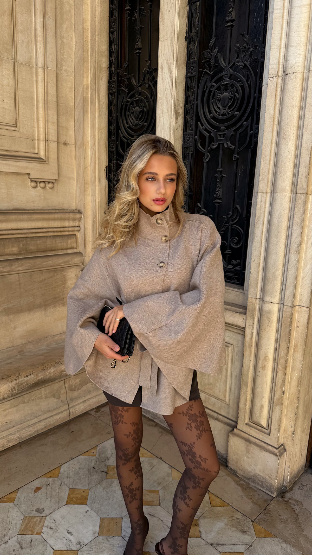 CAPE LEYNA - TAUPE