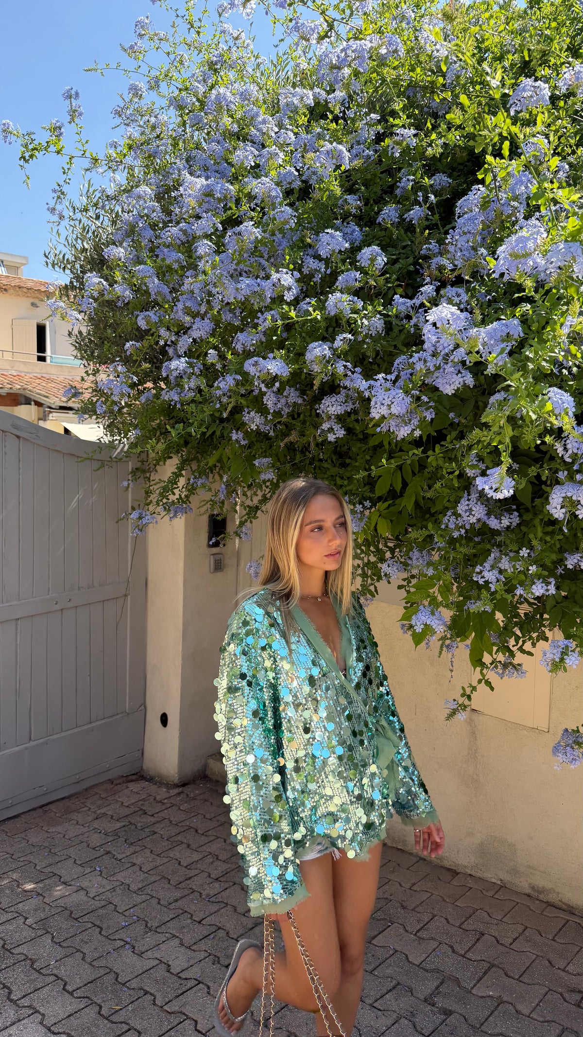 GILET ALICE - TURQUOISE