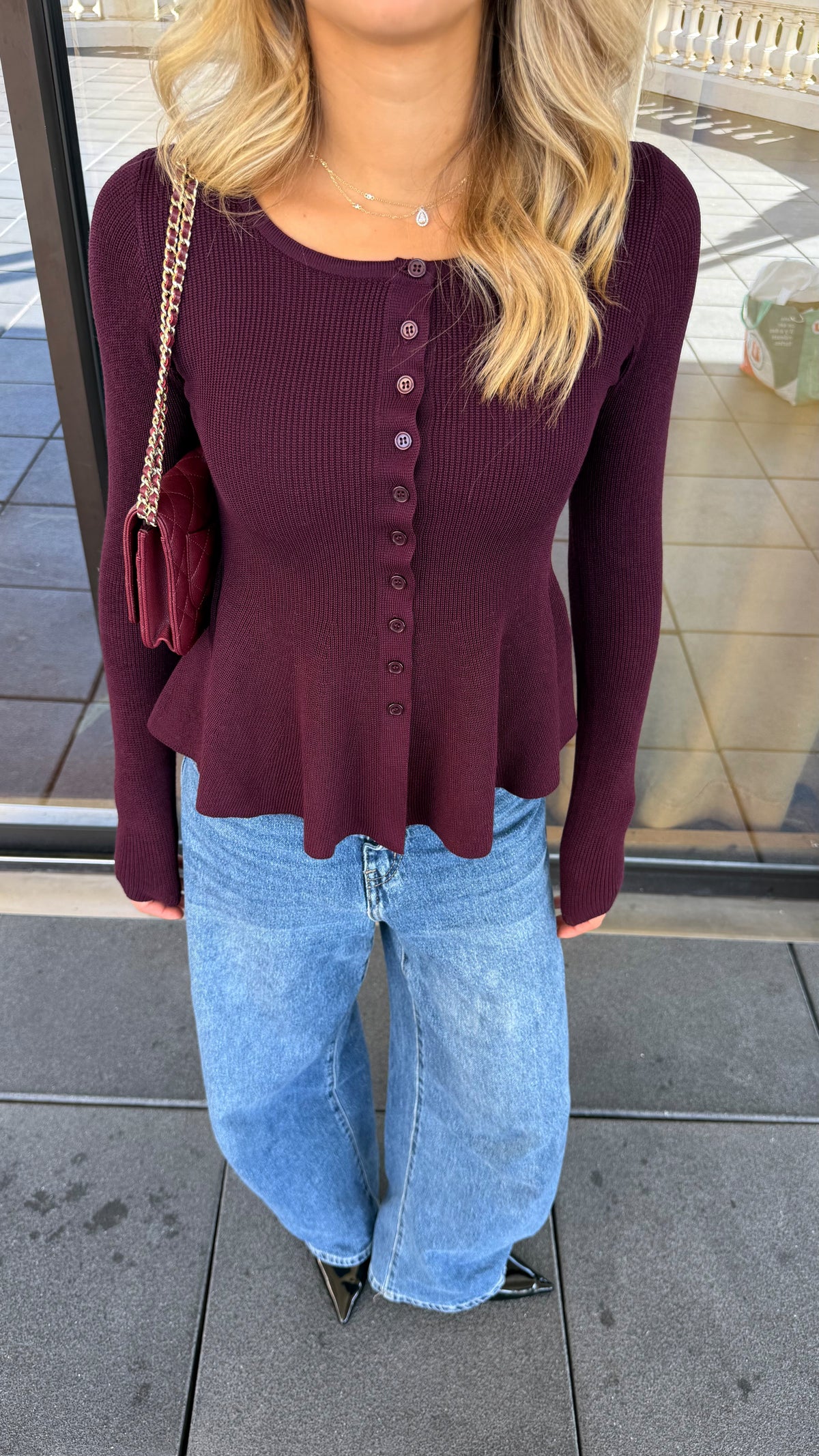 LANA TOP - PLUM