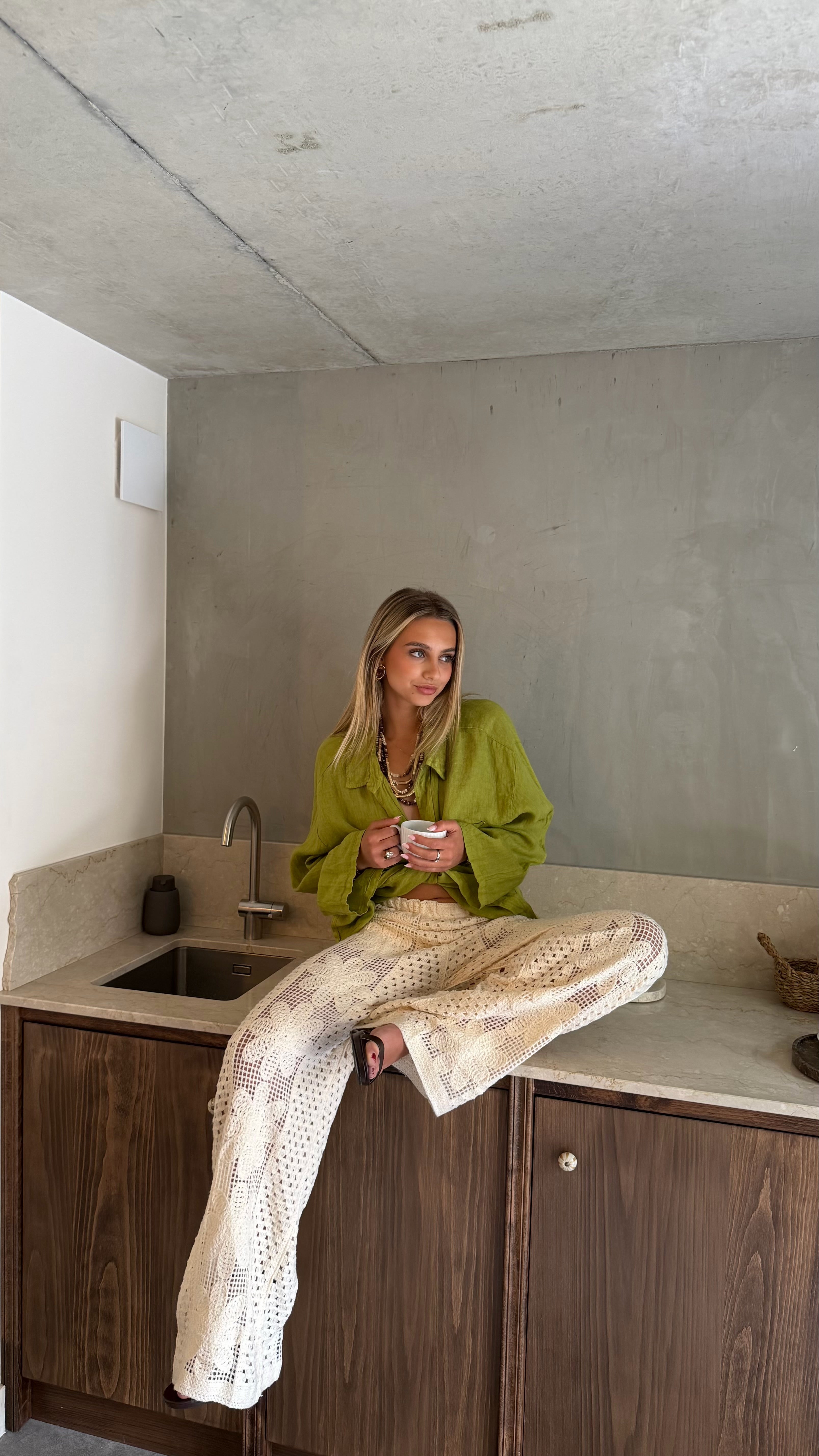 PANTALÓN DE VERANO - BEIGE