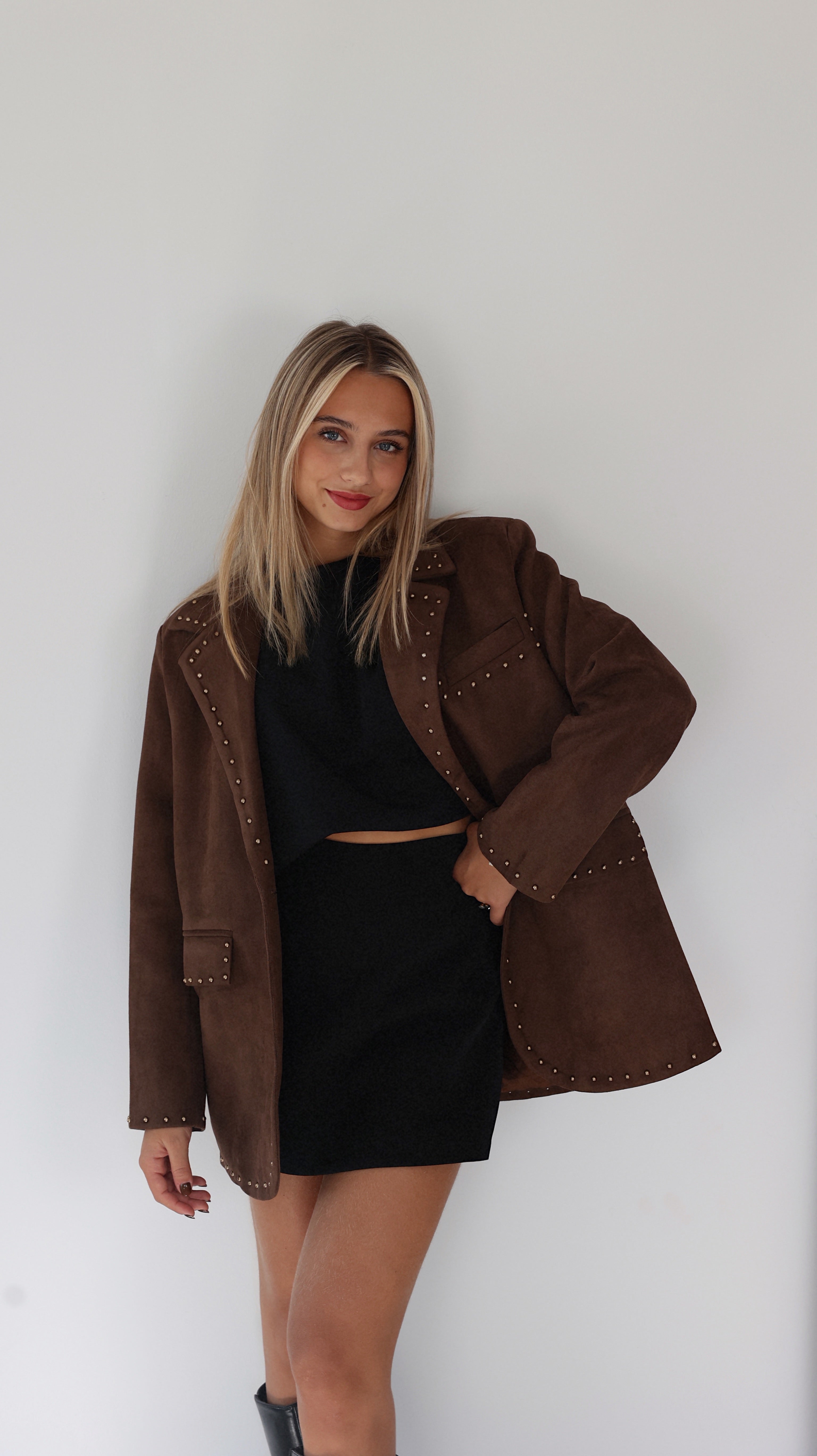 BLAZER DANIA - MARRON