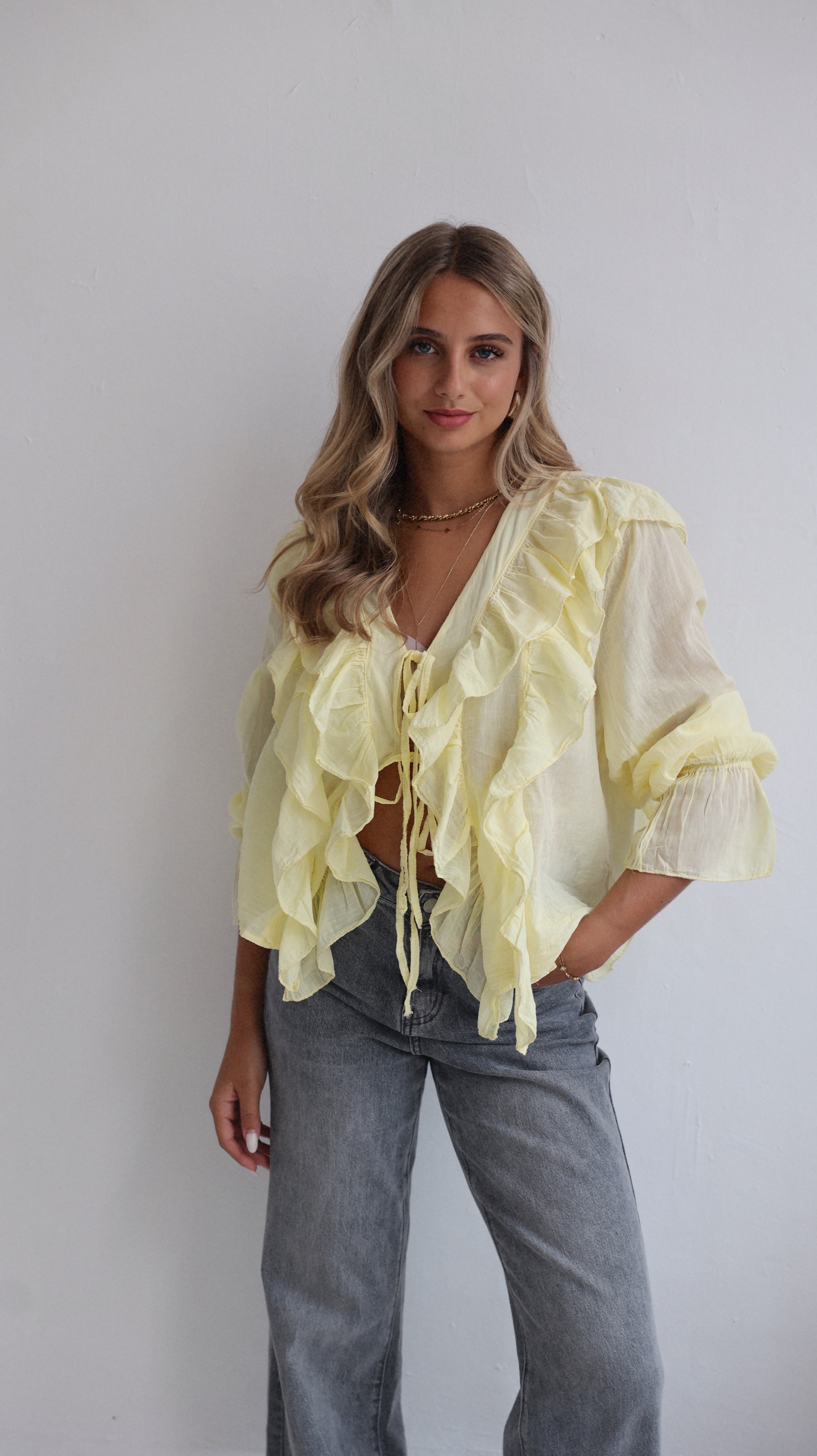 BLOUSE CALIE - JAUNE