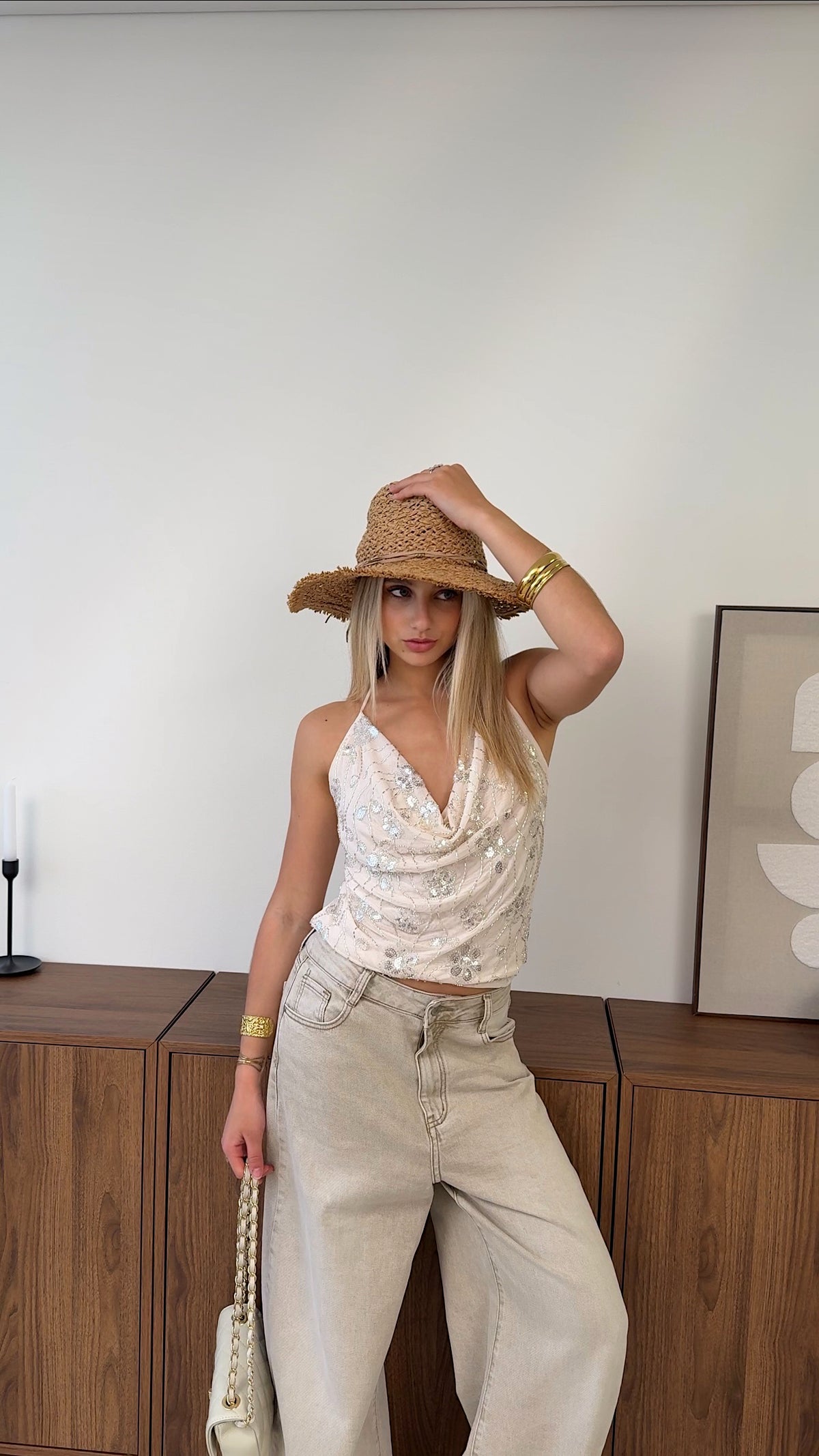 TOP ZAYA - BEIGE