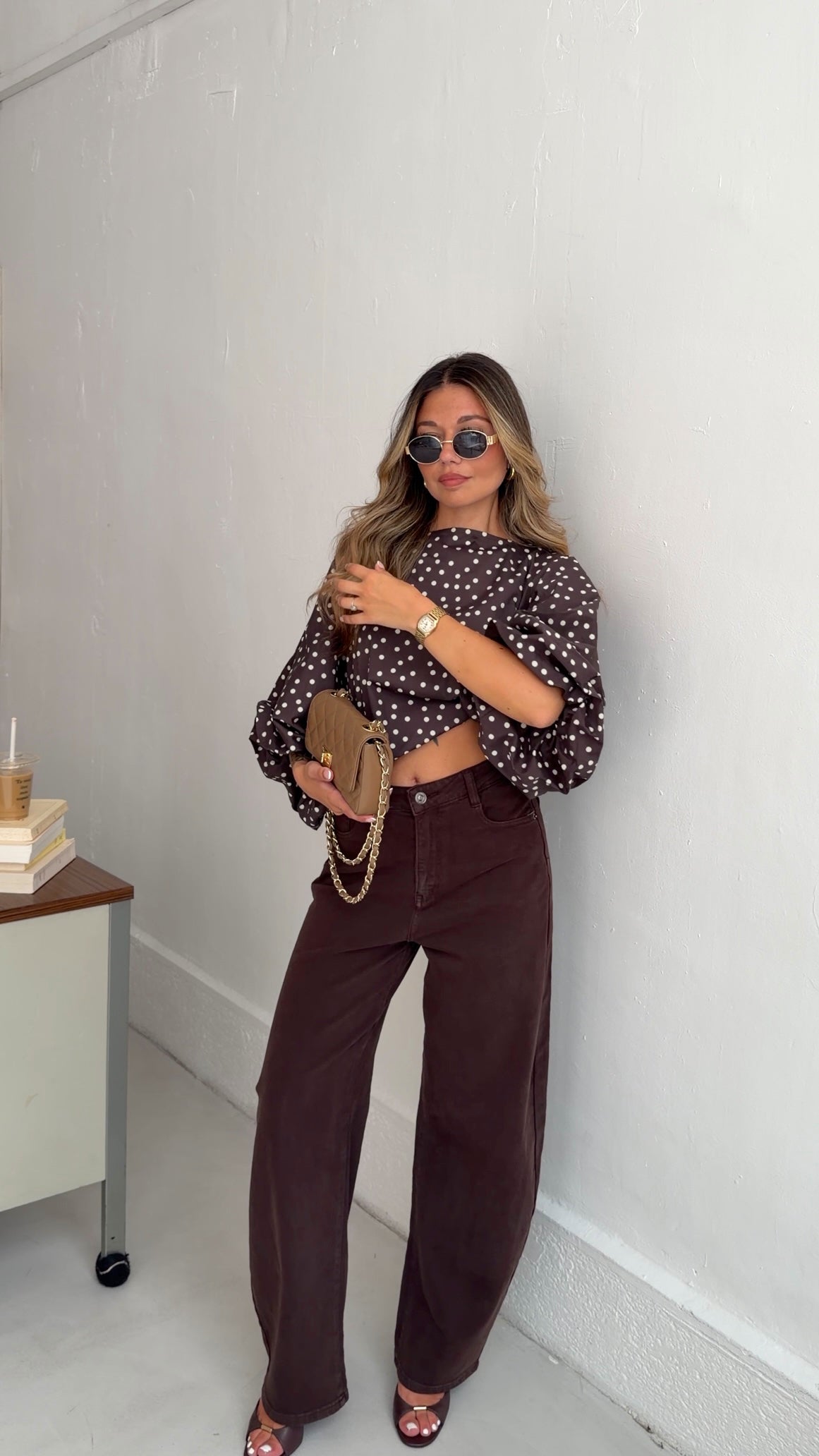 BLOUSE ANAIS - CHOCO