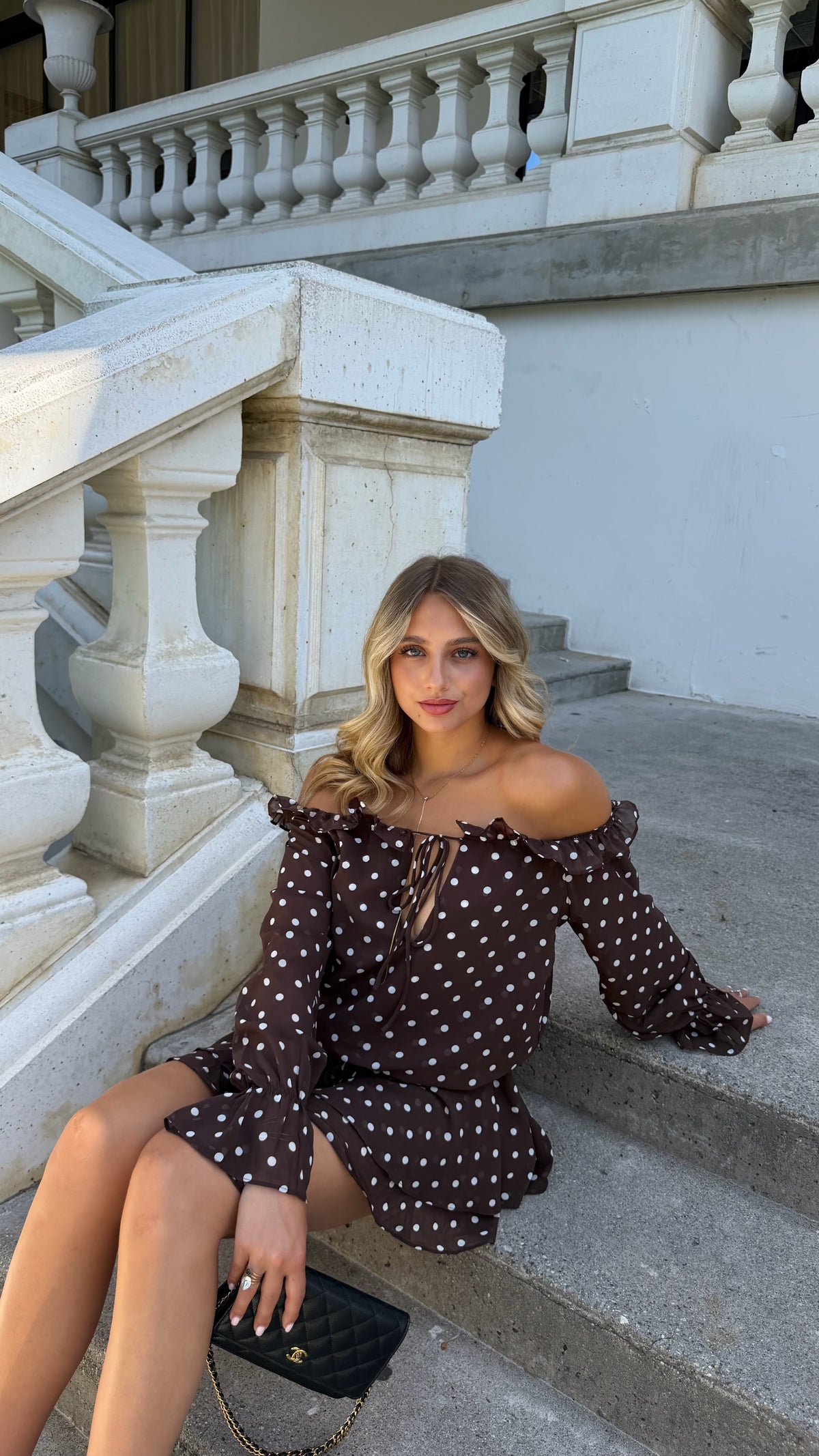 INES PLAYSUIT - CHOCO DOT