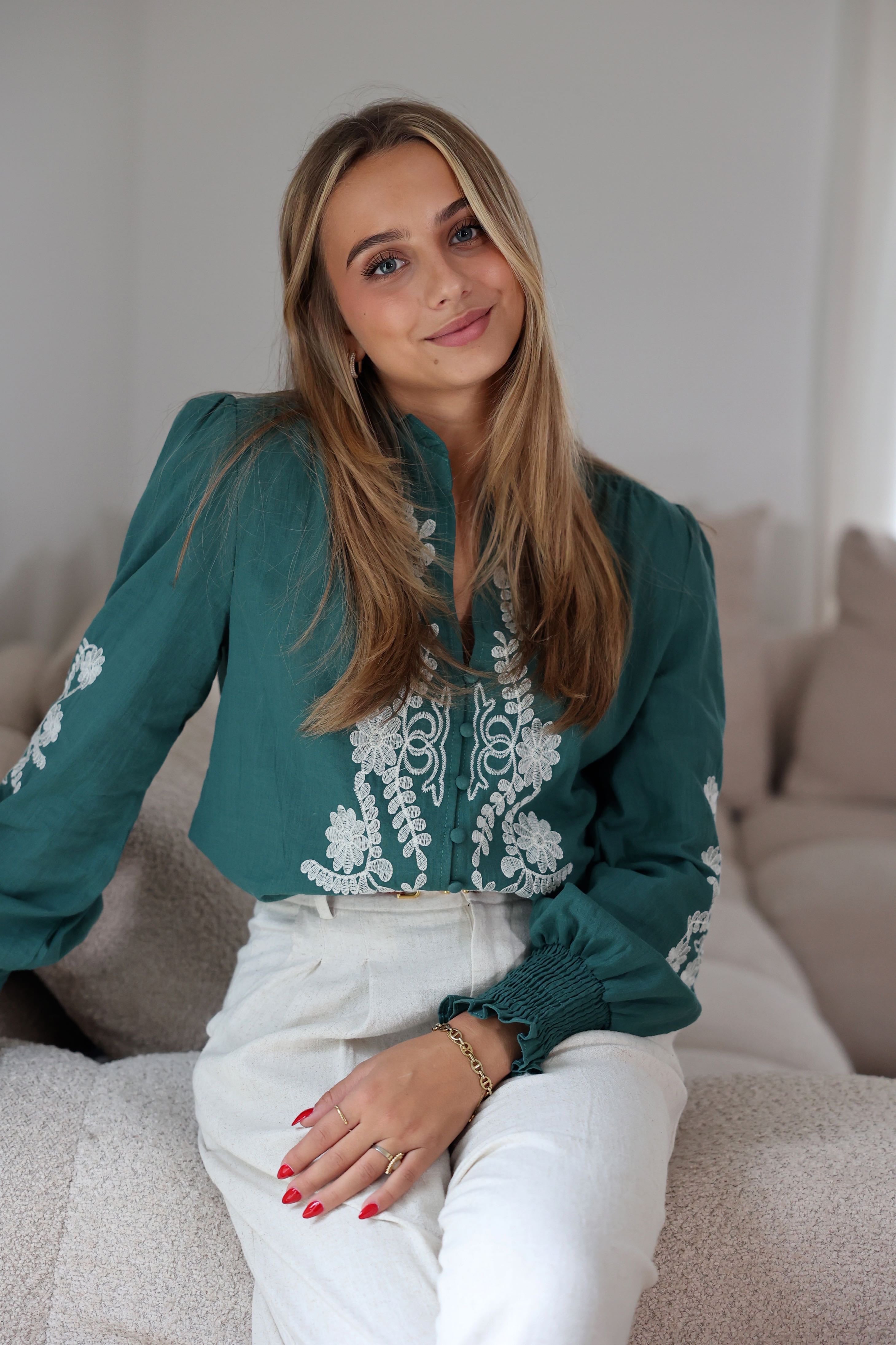 SUZANNA BLOUSE - GREEN