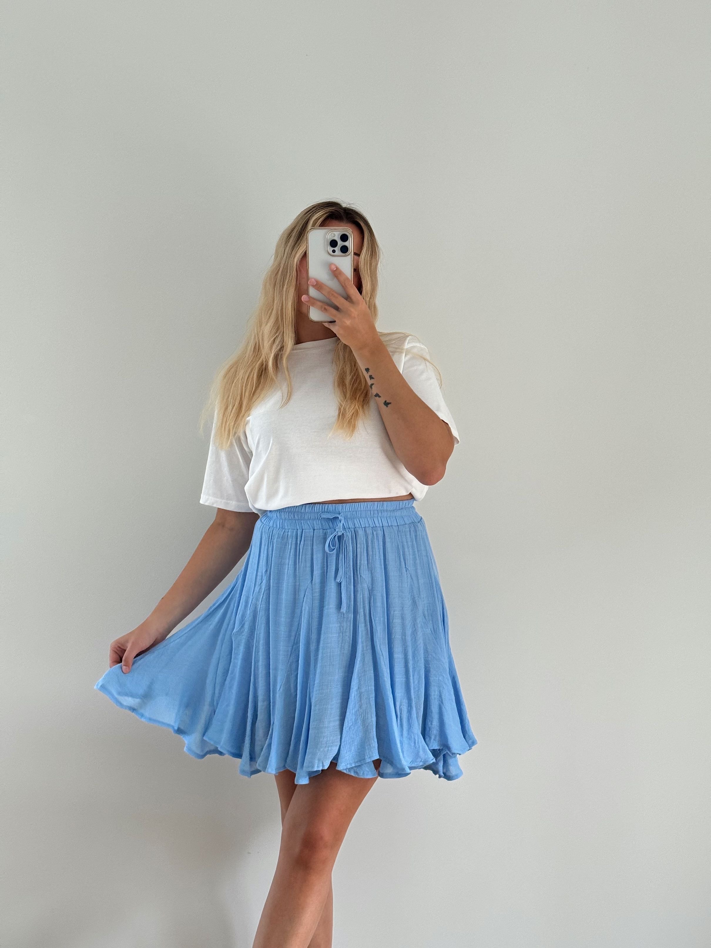 LOUISA SKIRT - BLUE