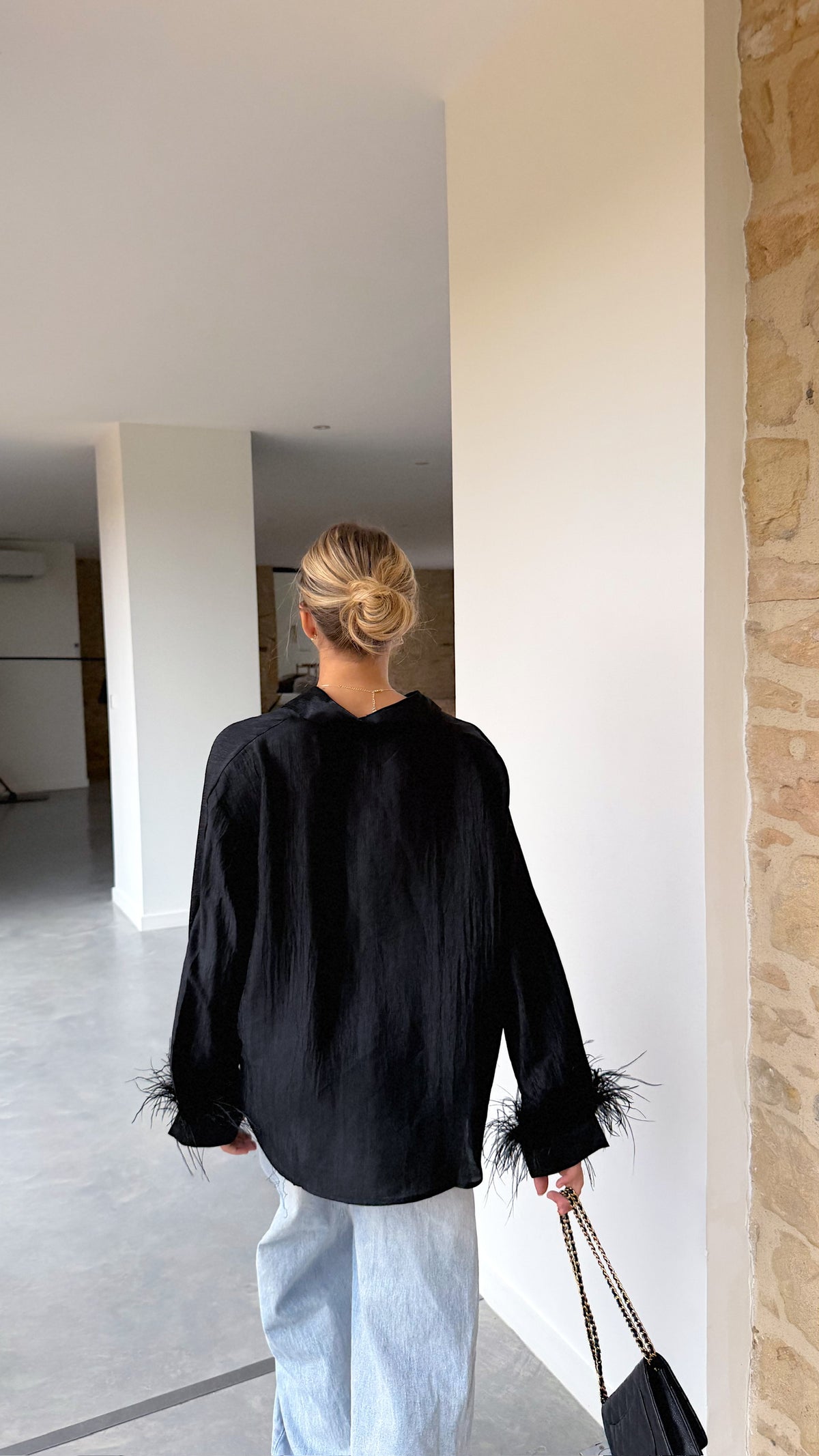 CHEMISE PLUME - NOIR
