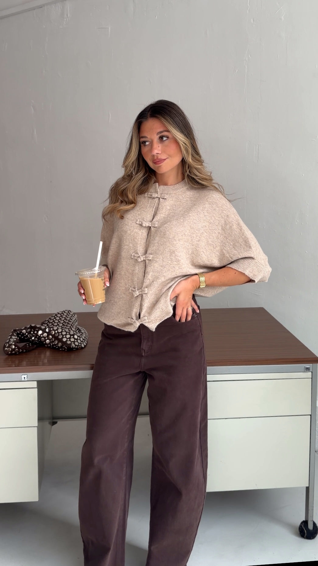 GILET OULAYA - CAMEL