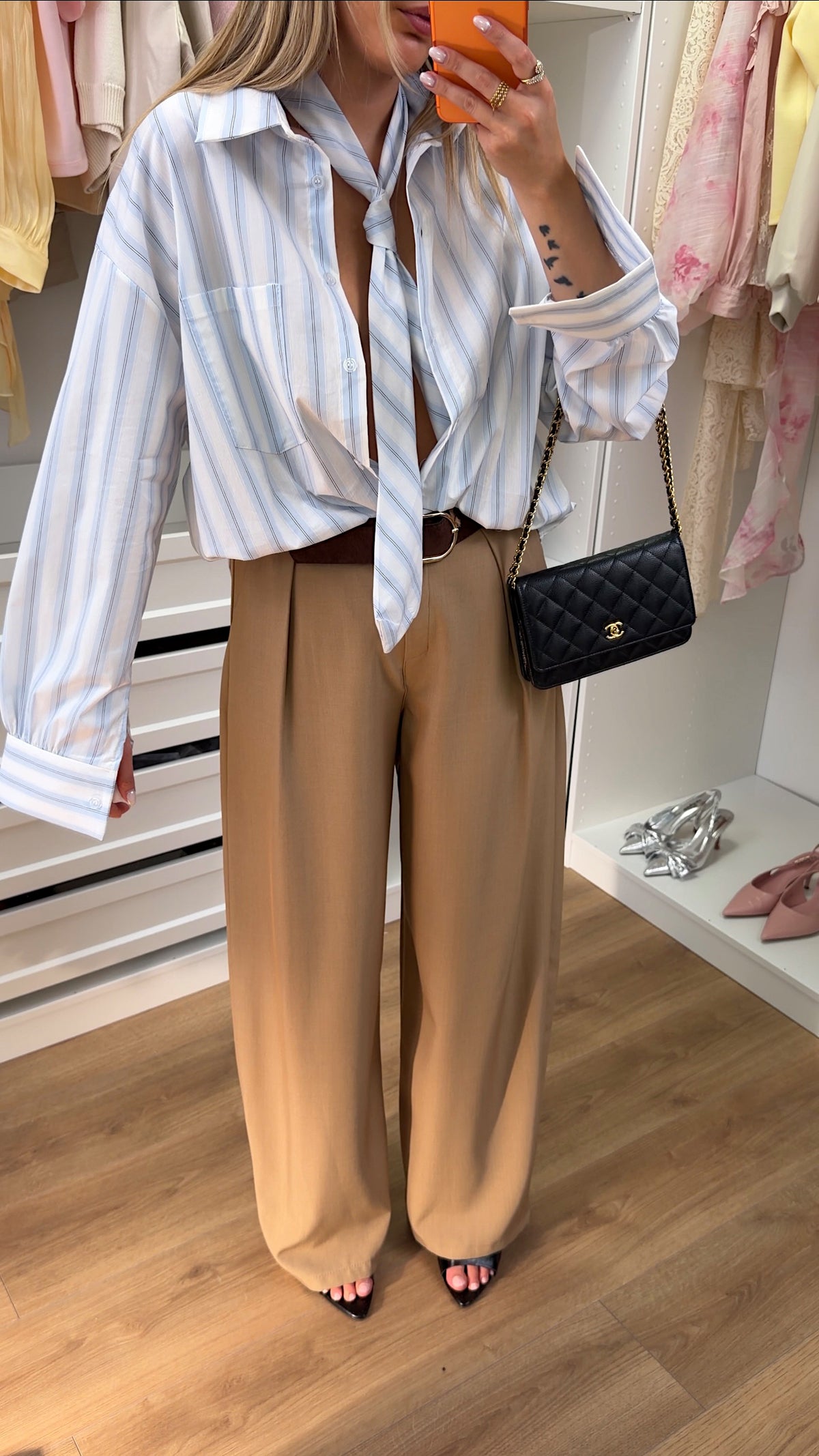 CHEMISE CAMILLE - RAYURES BLEU