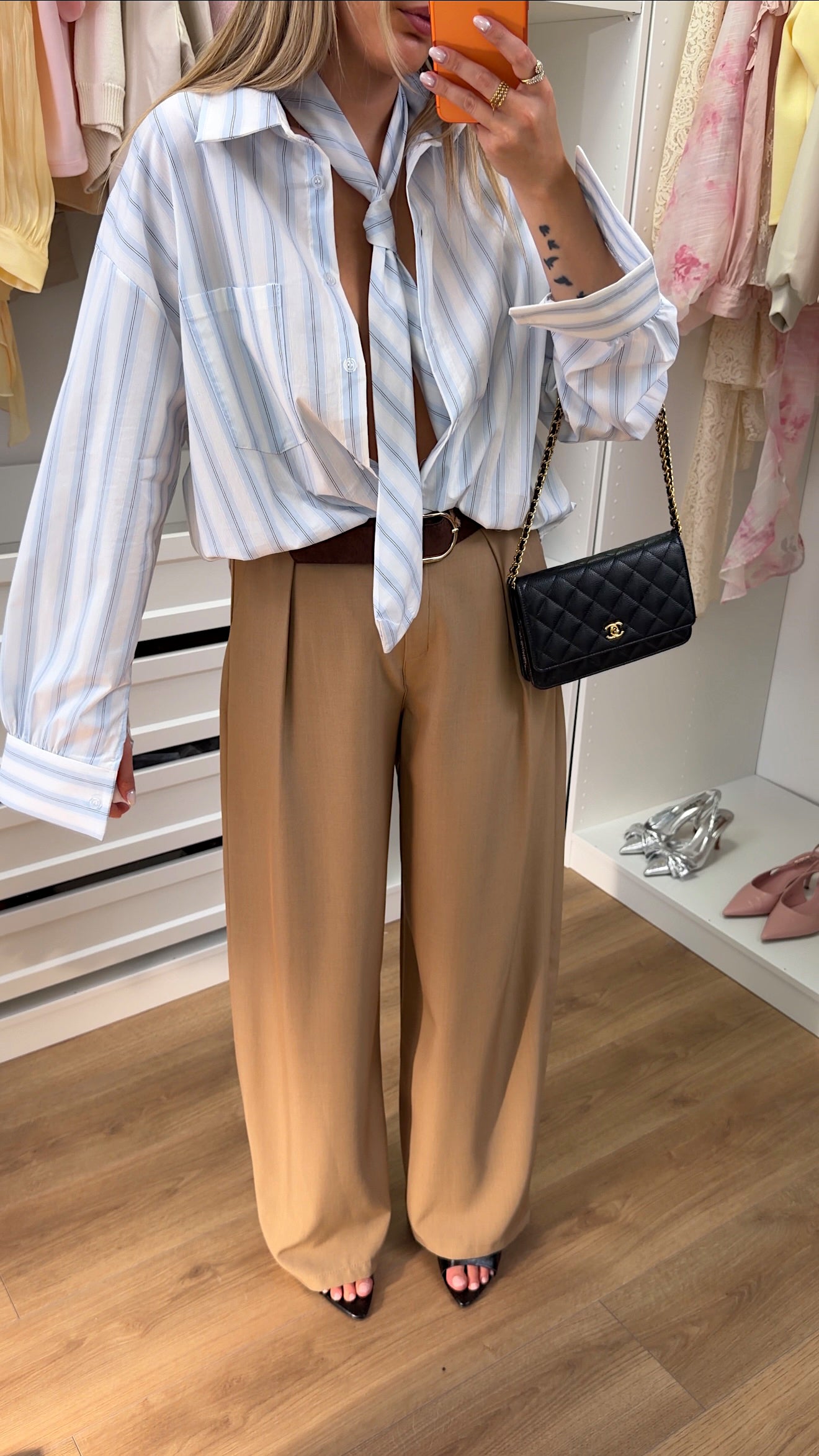 CAMILLE SHIRT - BLUE STRIPES