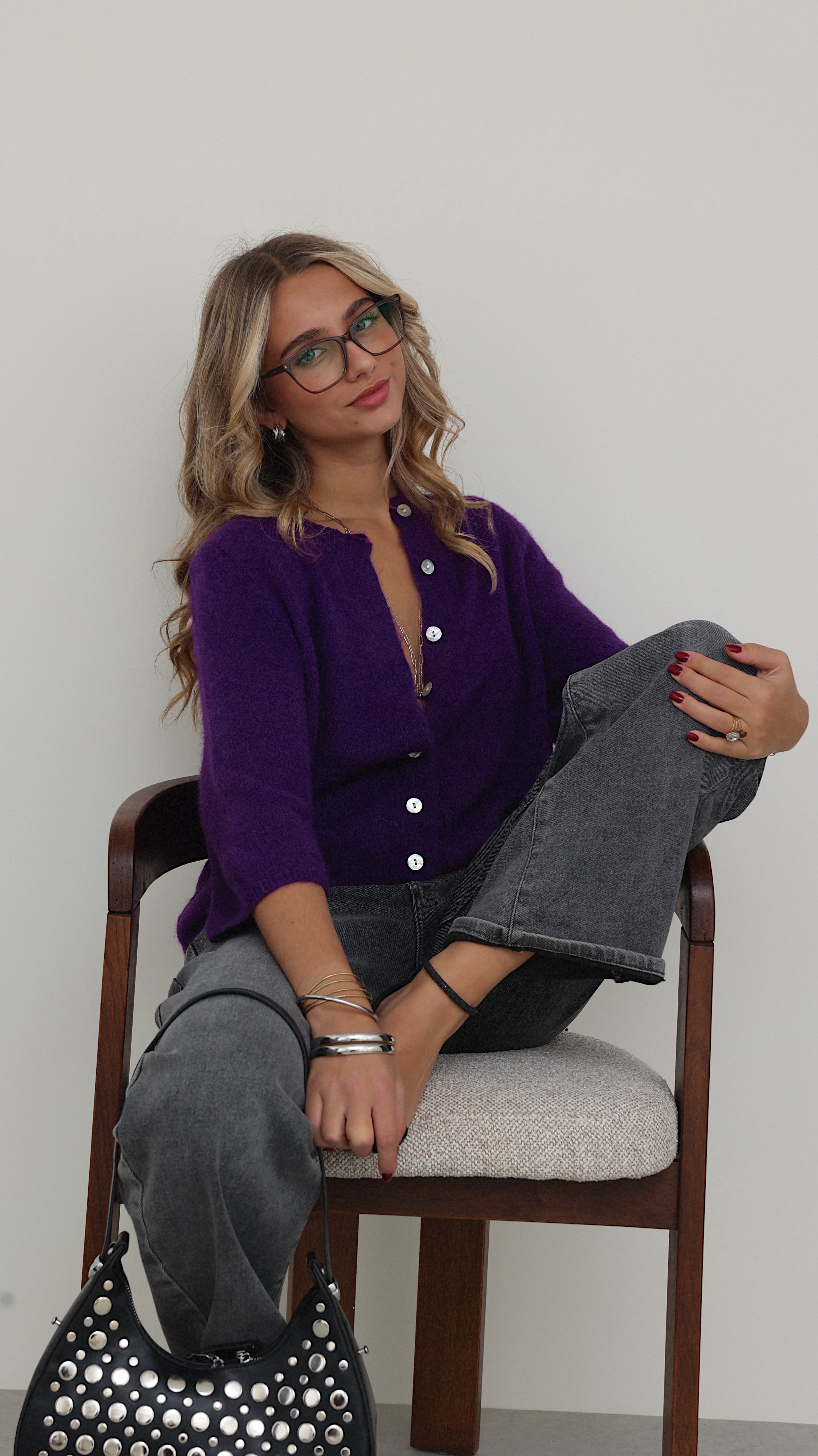 GILET MESSIA - VIOLET