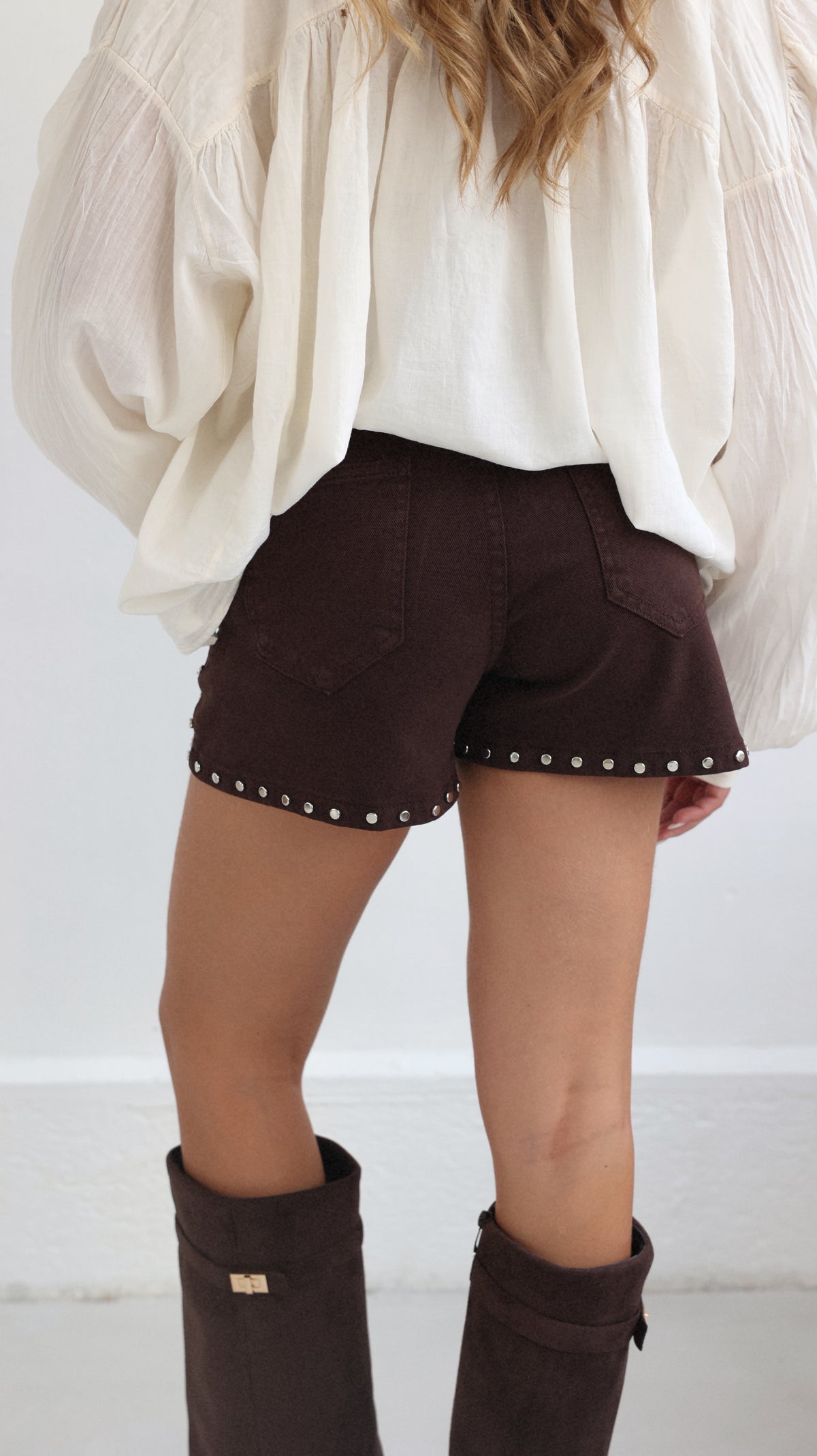 SHORT LEONIE - MARRON