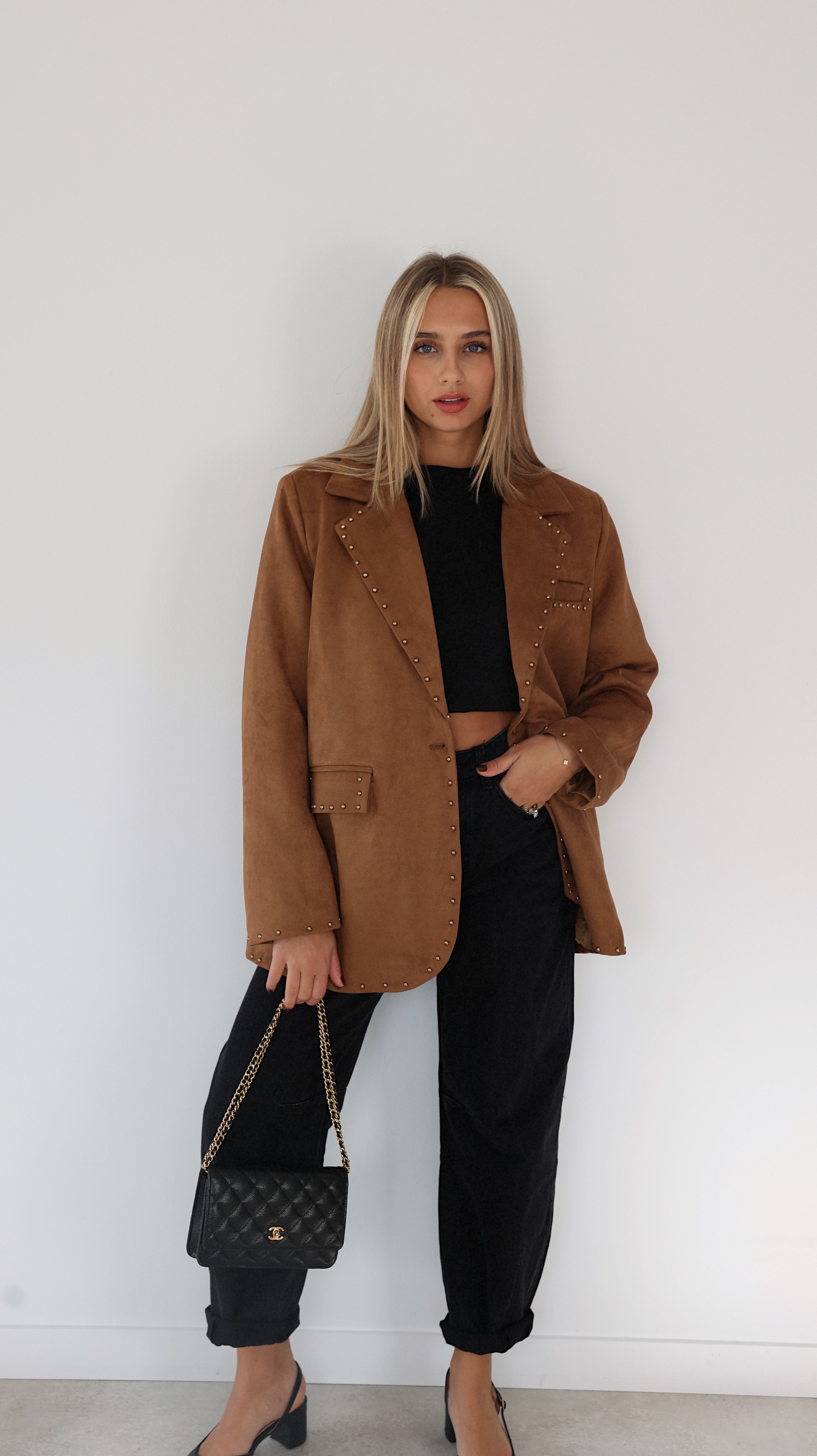 BLAZER DANIA - CAMEL