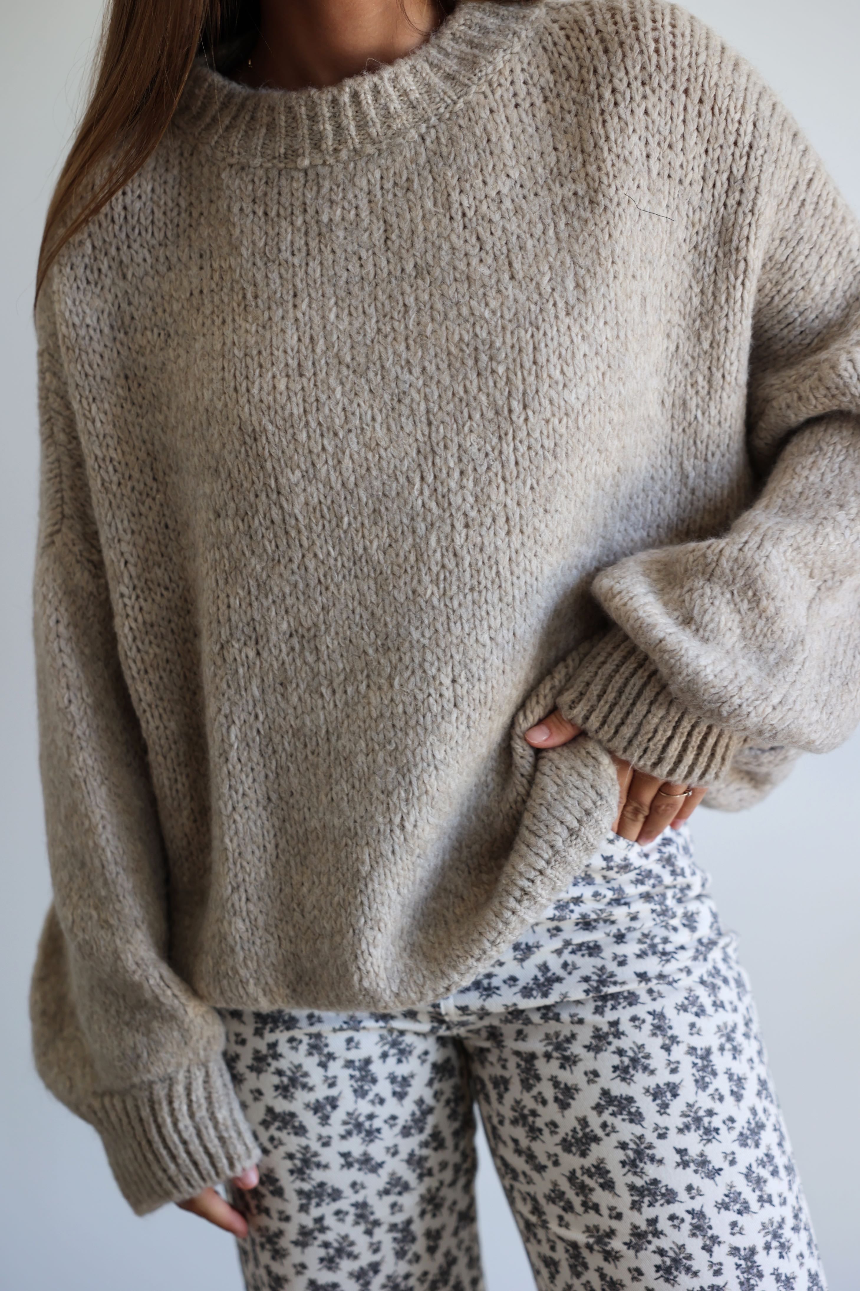 CLOÉ SWEATER - BROWN