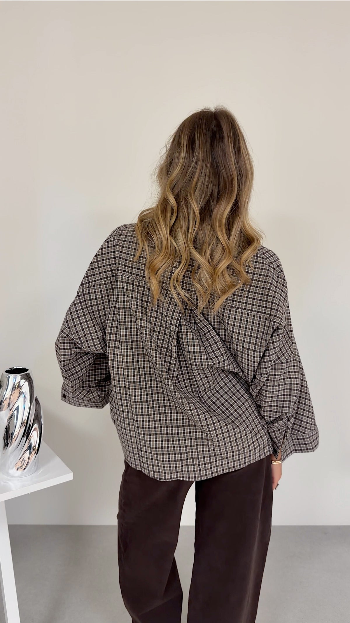CHEMISE MANON - MARRON