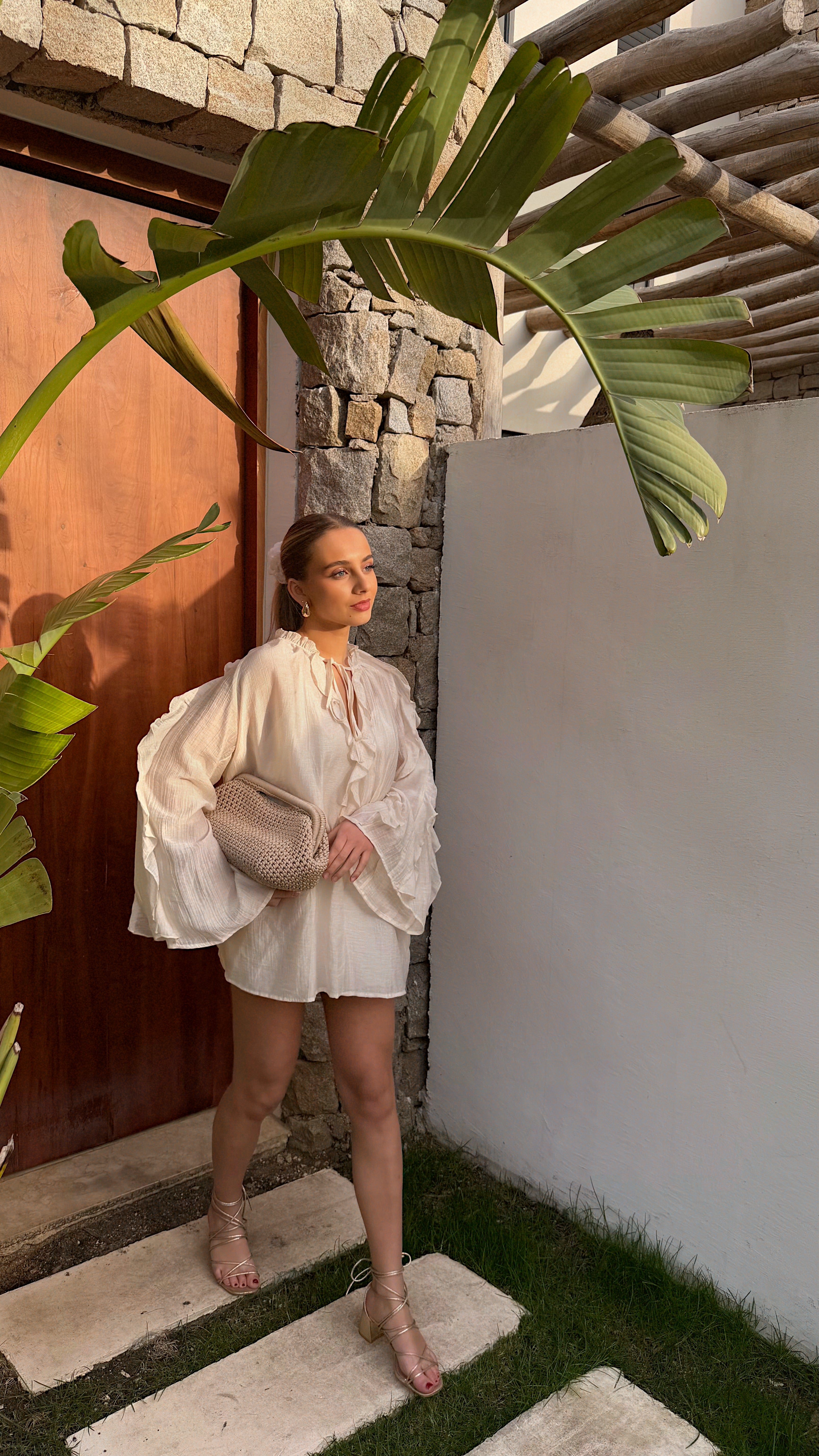 ROBE CAROLINE - ECRU