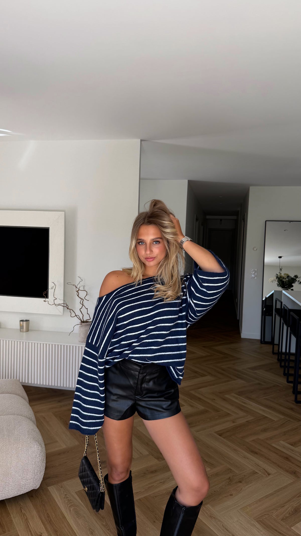 PULL AWENA - BLEU
